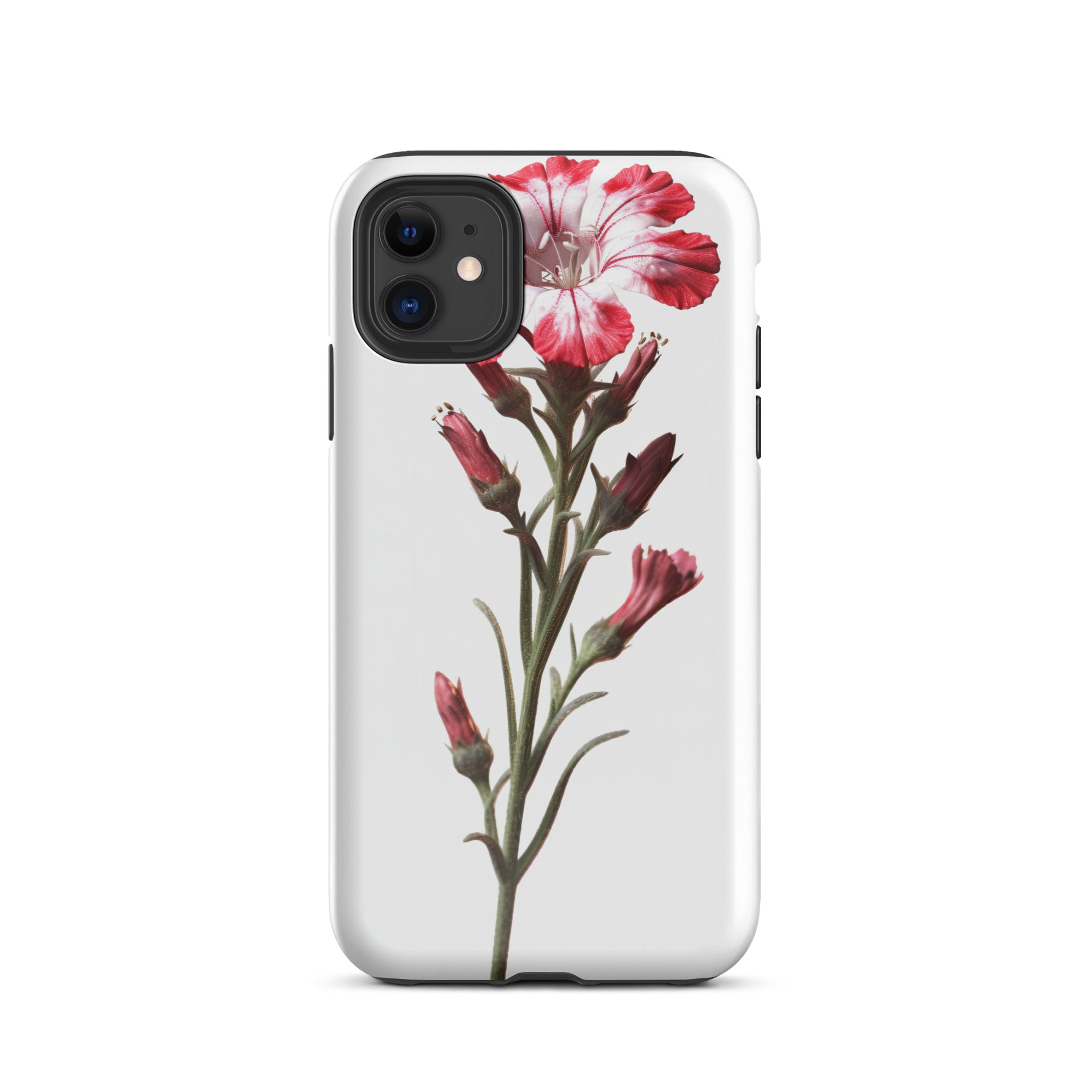 Sweet William Catchfly Flower iPhone Case by Visual Verse - Image 1
