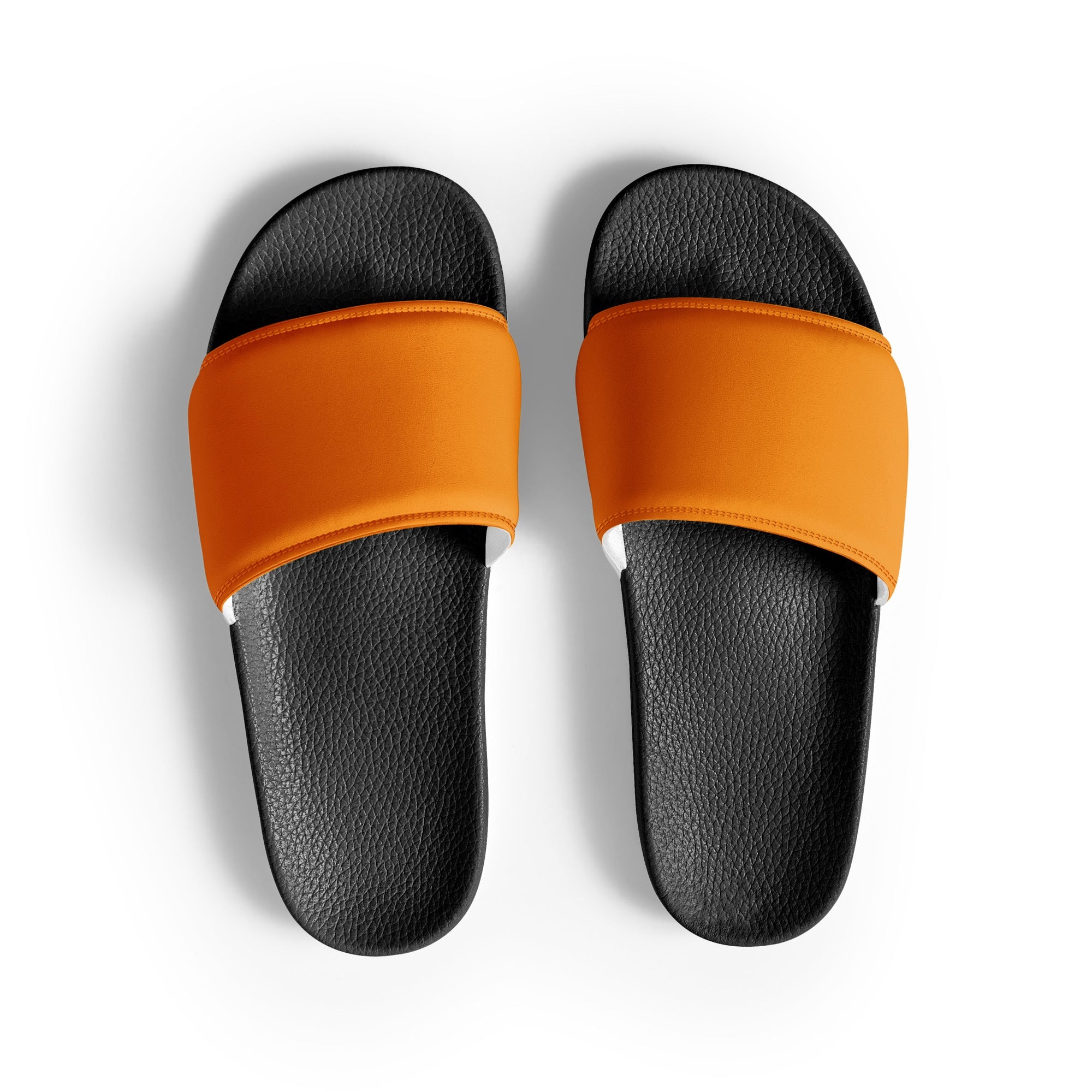 Tangerine Color Women's Slides by Visual Verse - Image 1
