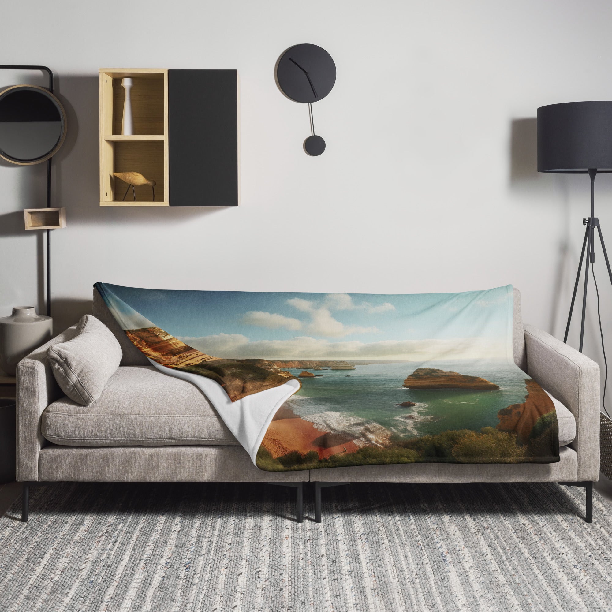 The Algarve Coast Portugal Blanket by Visual Verse - Image 1