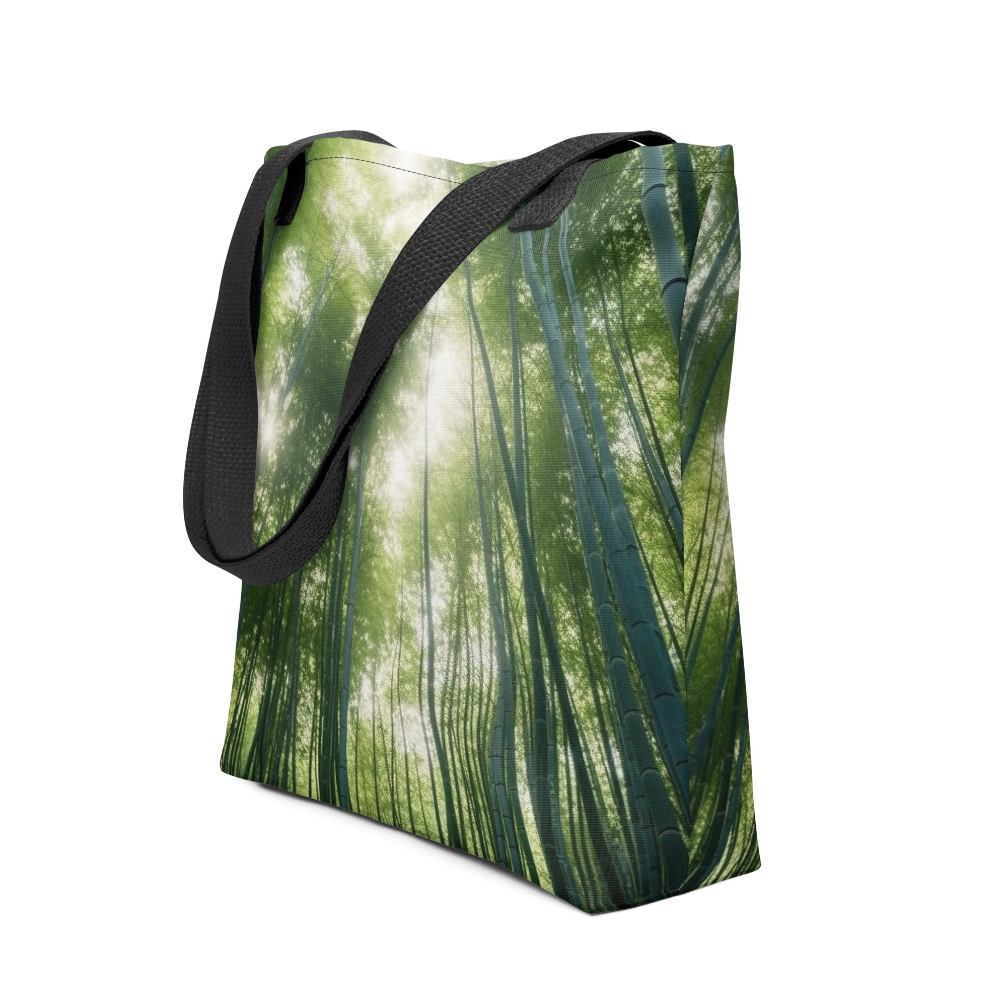 The Arashiyama Bamboo Grove Japan Tote Bag by Visual Verse - Image 1