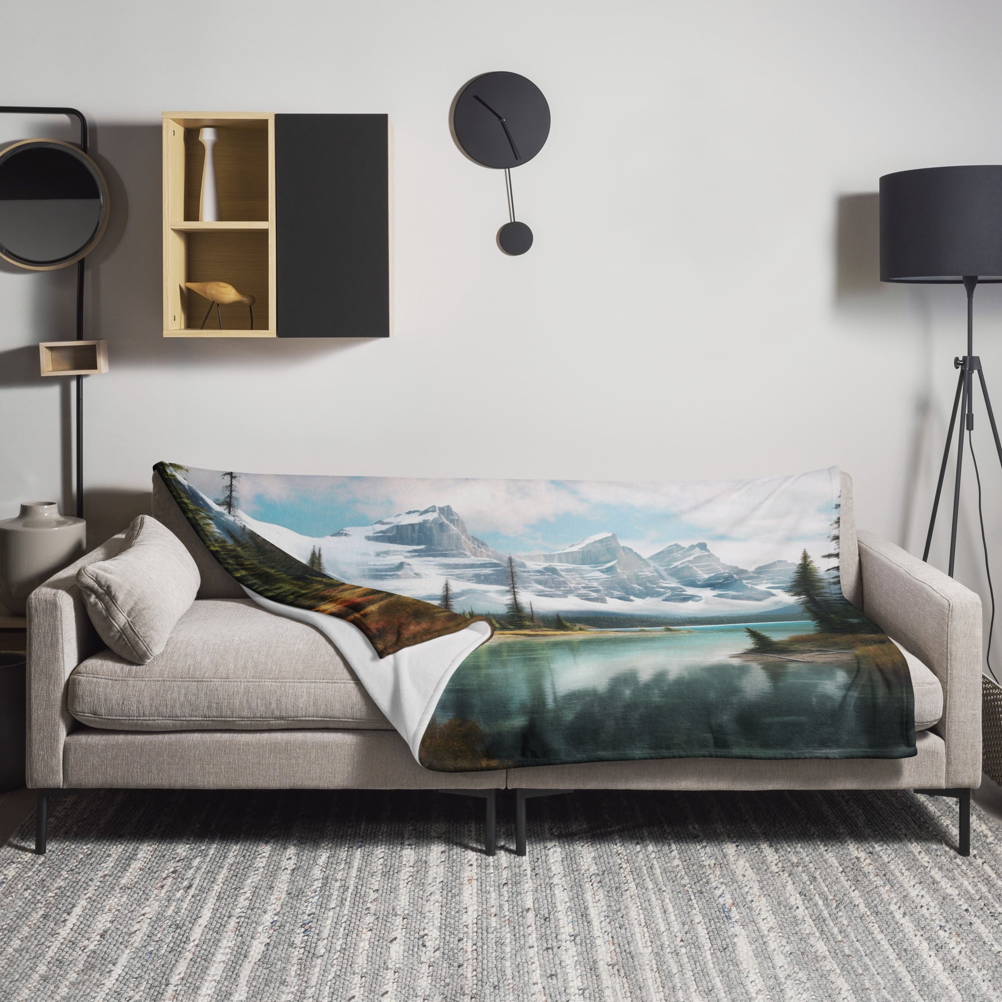 The Banff Park Canada Blanket by Visual Verse - Image 1