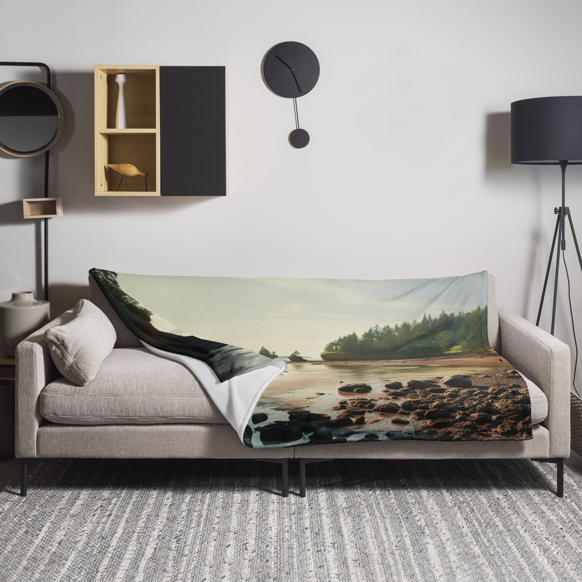 The Bay of Fundy Canada Blanket by Visual Verse - Image 1