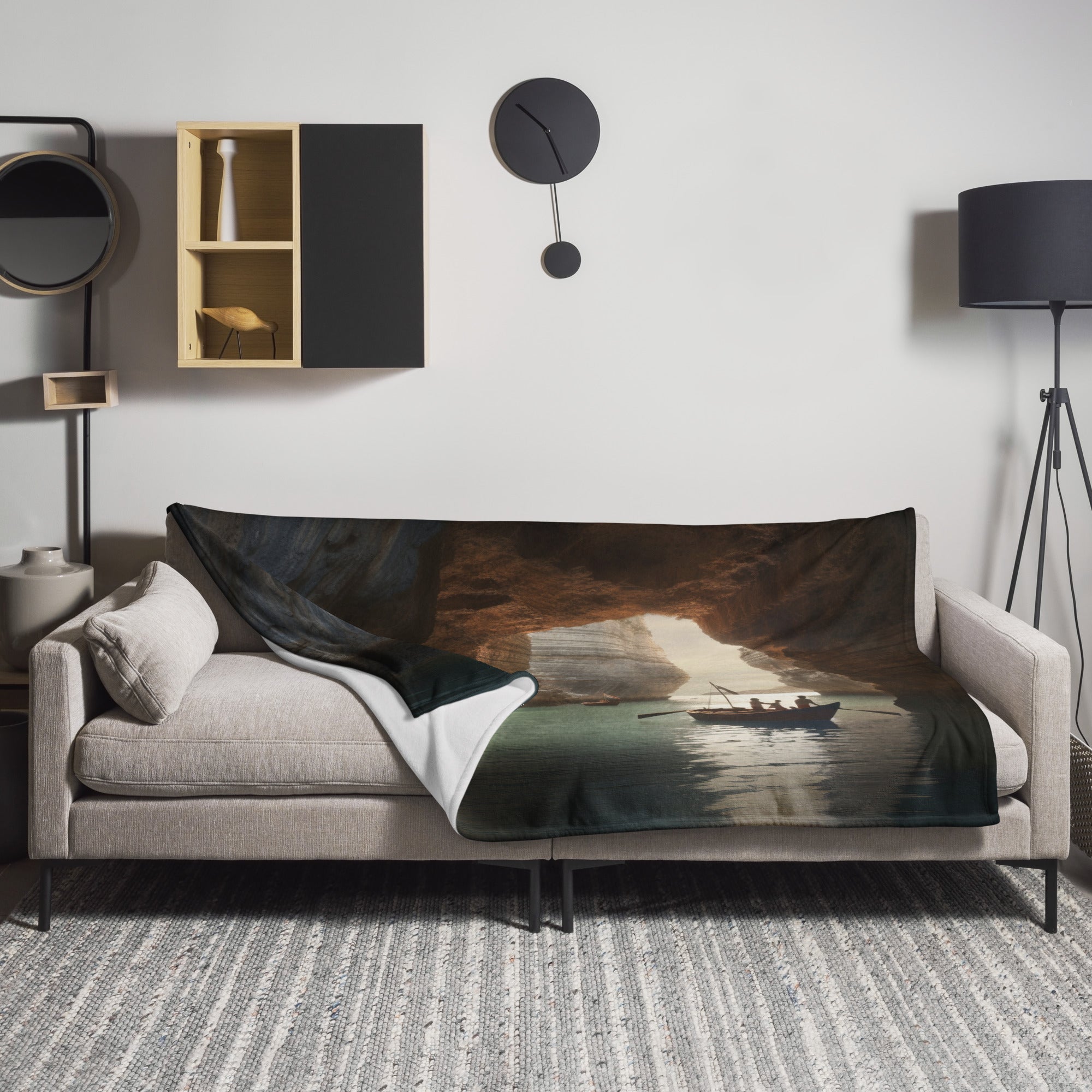 The Benagil Sea Cave Portugal Blanket by Visual Verse - Image 1