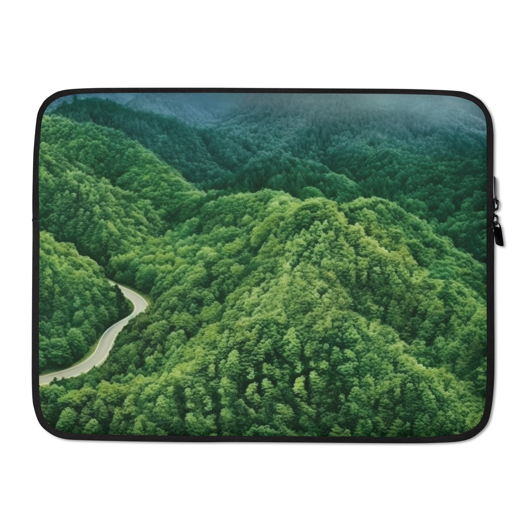 The Blue Ridge Parkway USA Laptop Sleeve by Visual Verse - Image 1