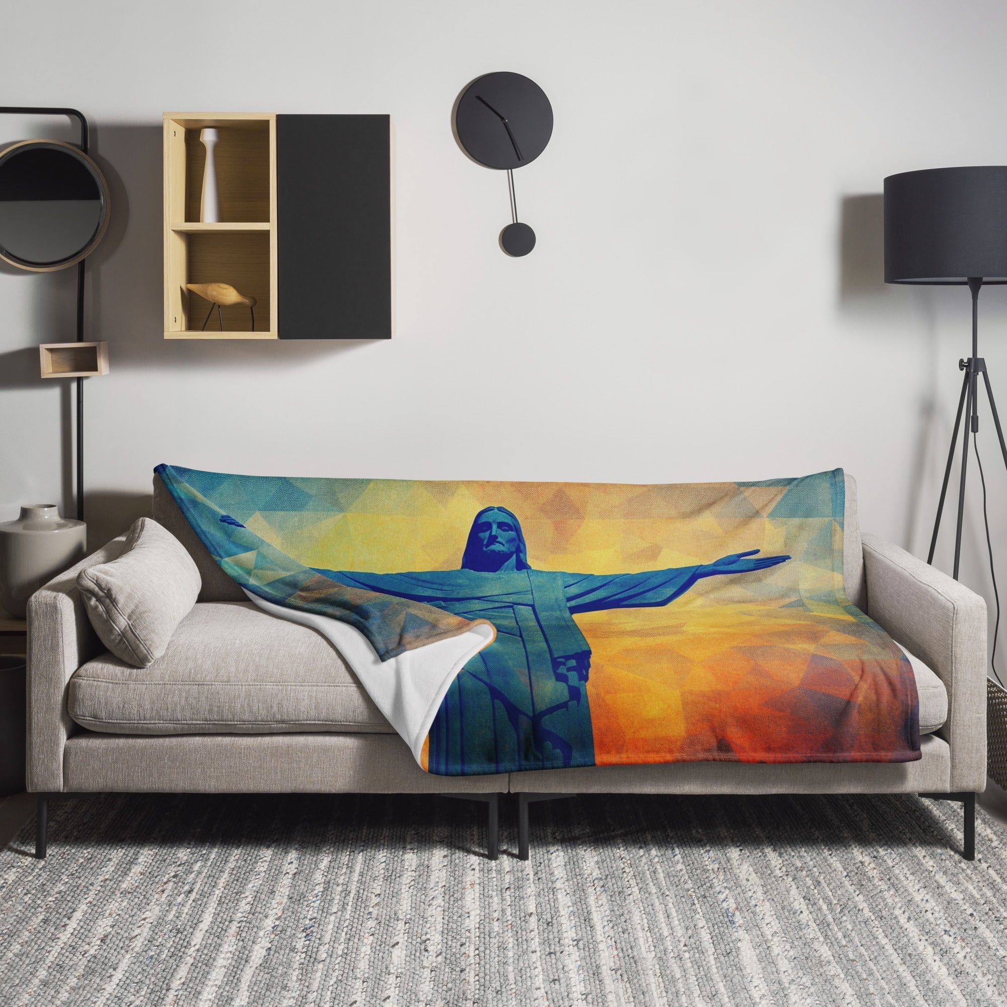 The Christ The Redeemer Statue Brazil Blanket by Visual Verse - Image 1
