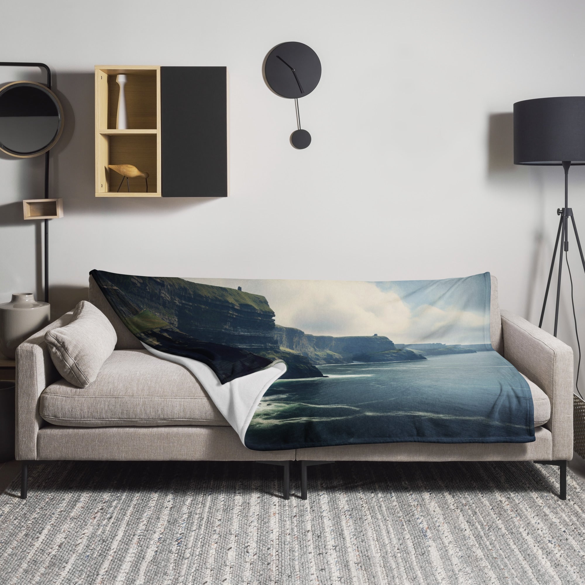 The Cliffs of Moher Ireland Blanket by Visual Verse - Image 1