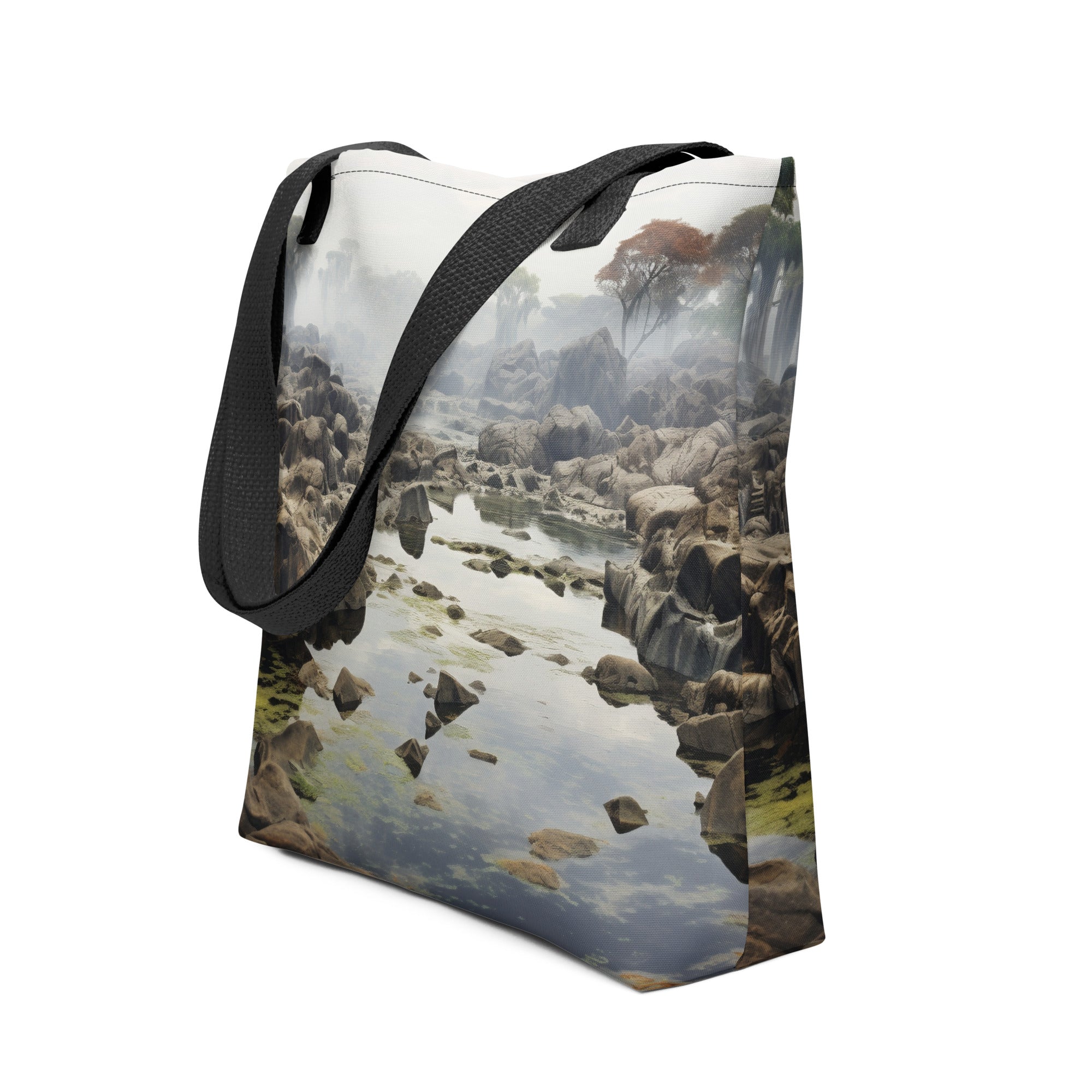The Devils Pool Zambia Zimbabwe Tote Bag by Visual Verse - Image 1