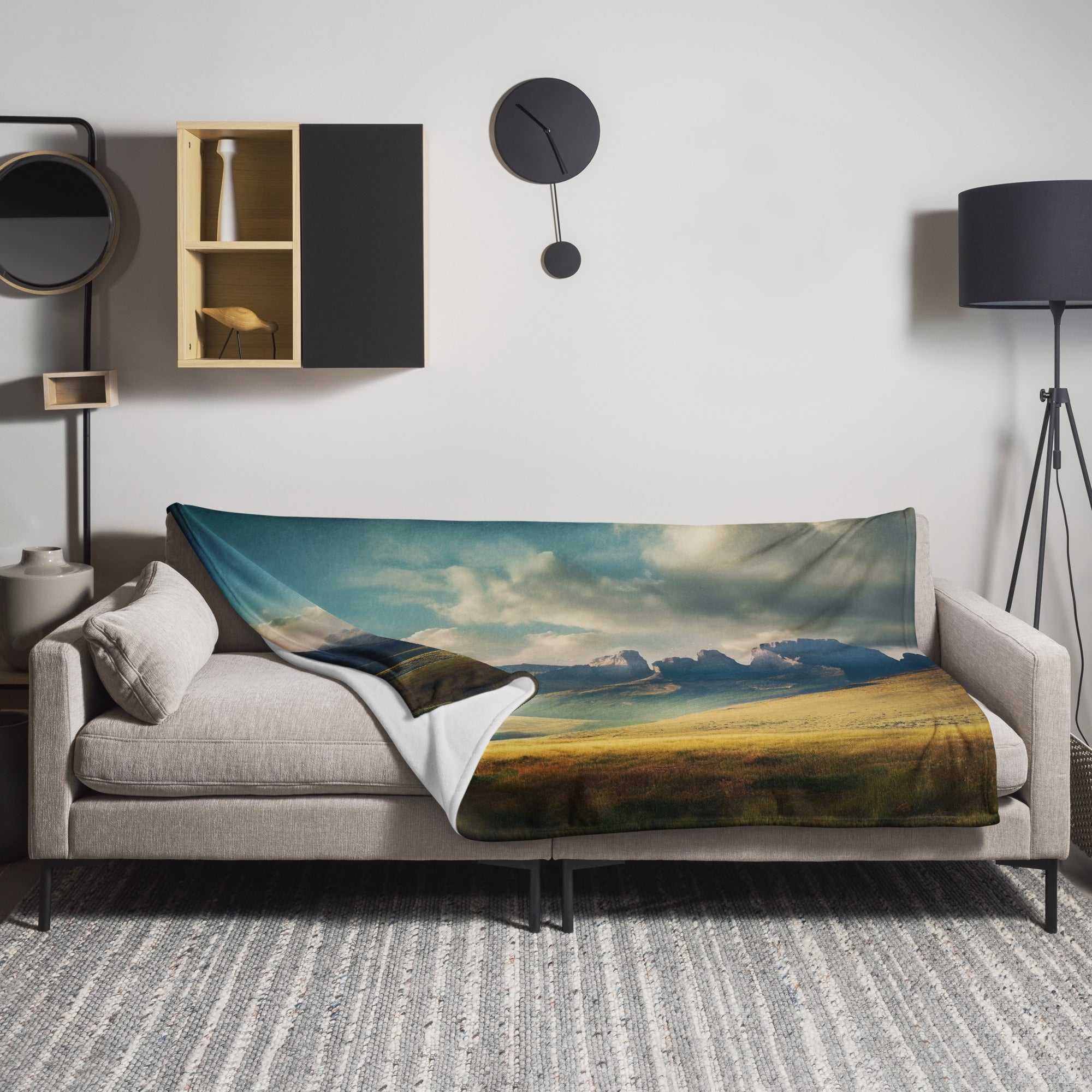 The Drakensberg Mountains South Africa Blanket by Visual Verse - Image 1