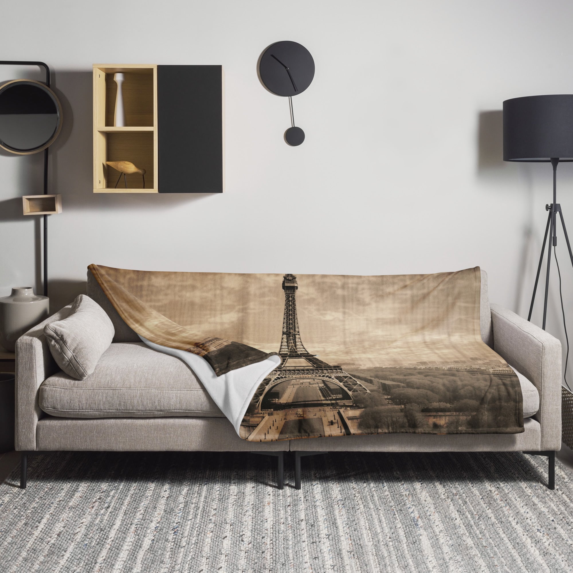 The Eiffel Tower France Blanket by Visual Verse - Image 1