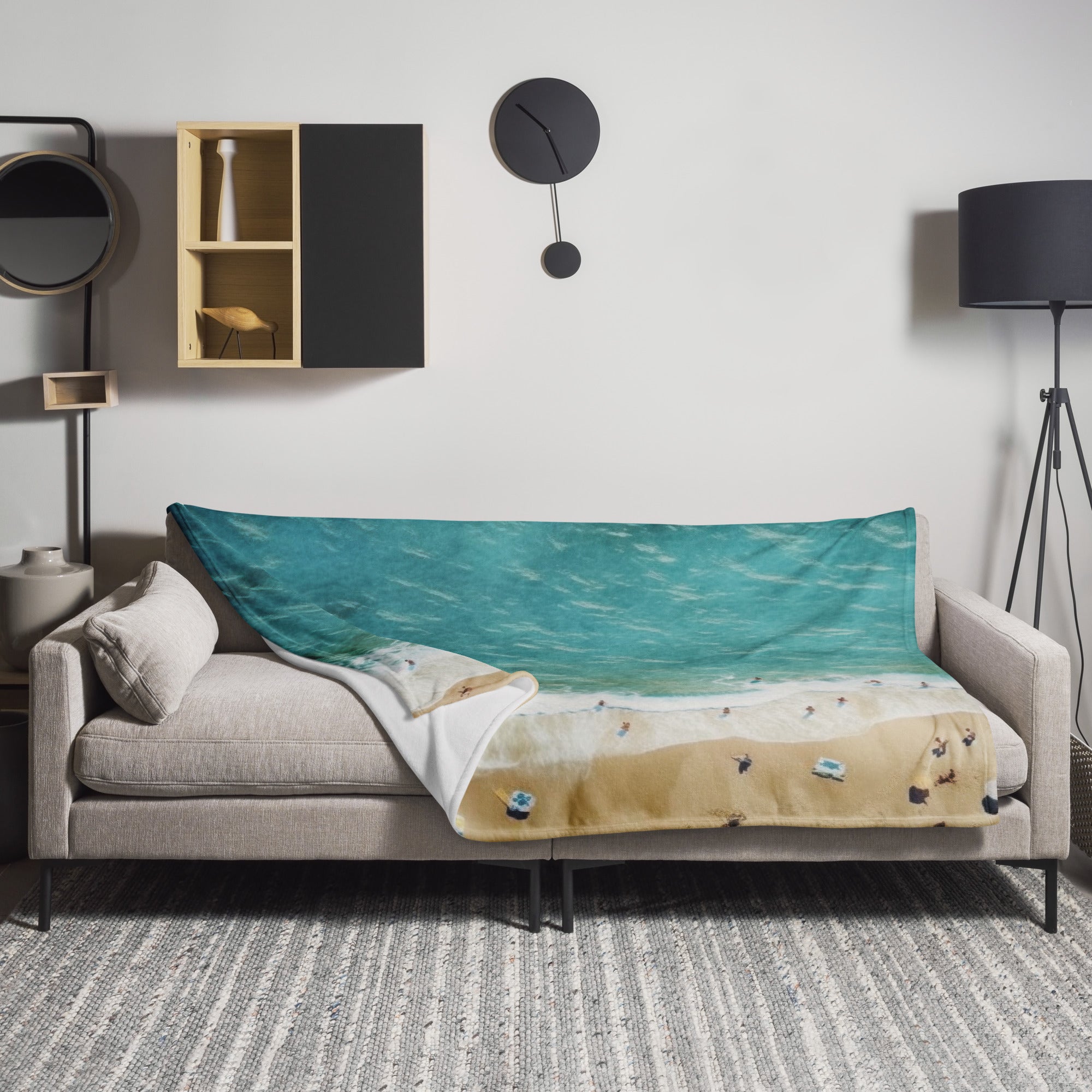 The Elafonisi Beach Greece Blanket by Visual Verse - Image 1