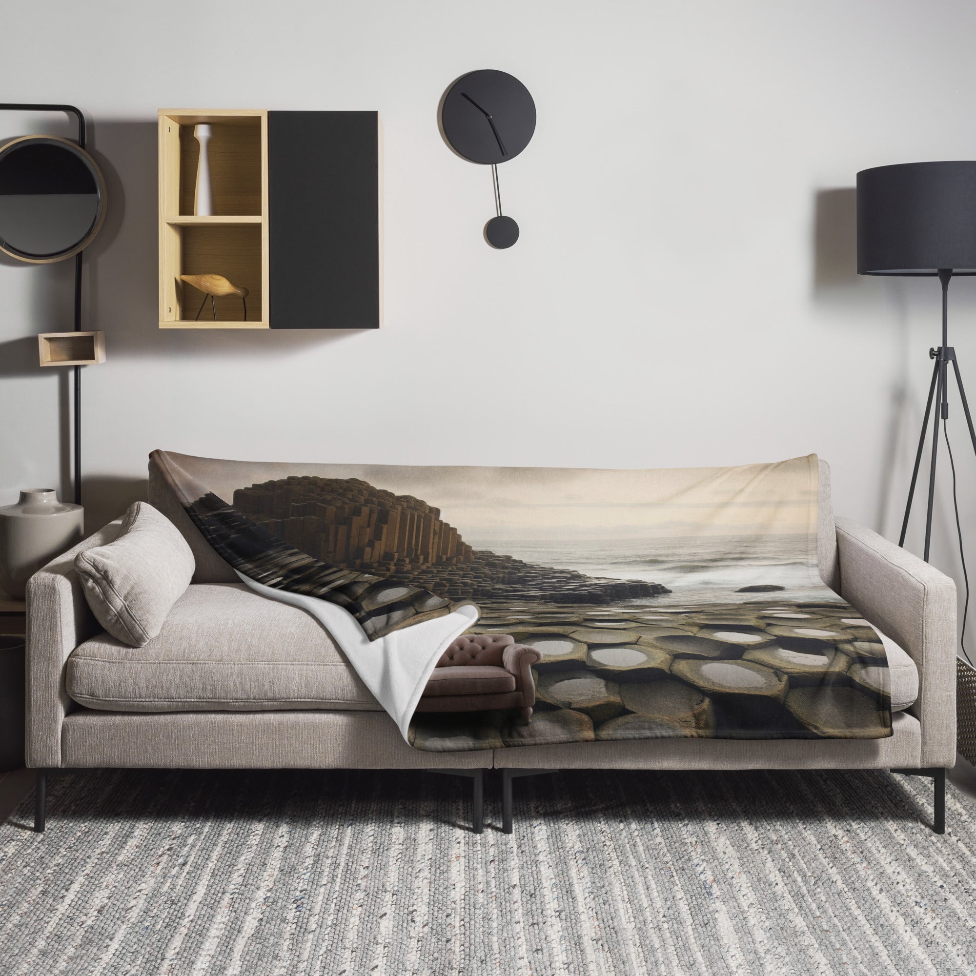 The Giants Causeway Northern Ireland Blanket by Visual Verse - Image 1