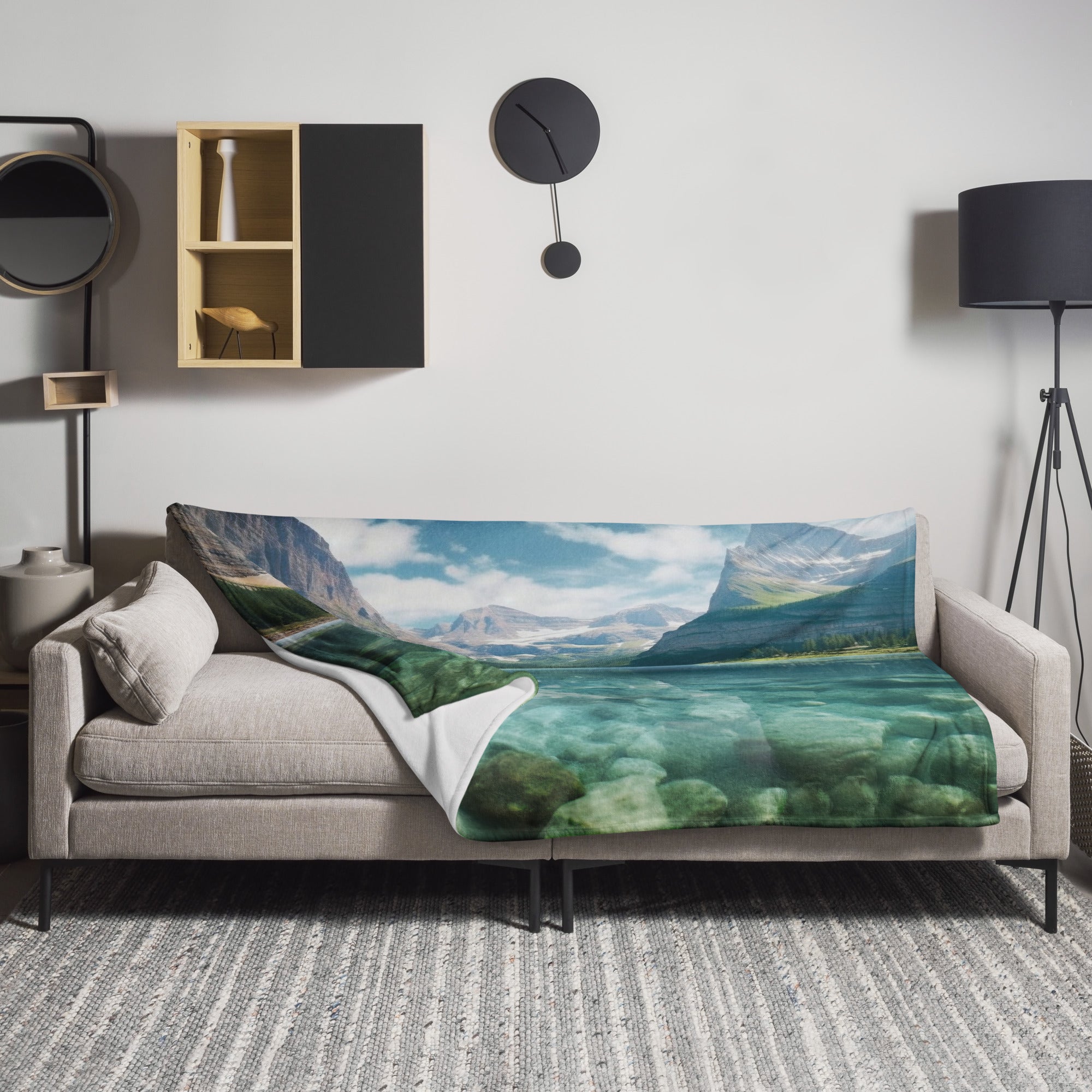 The Glacier National Park USA Blanket by Visual Verse - Image 1