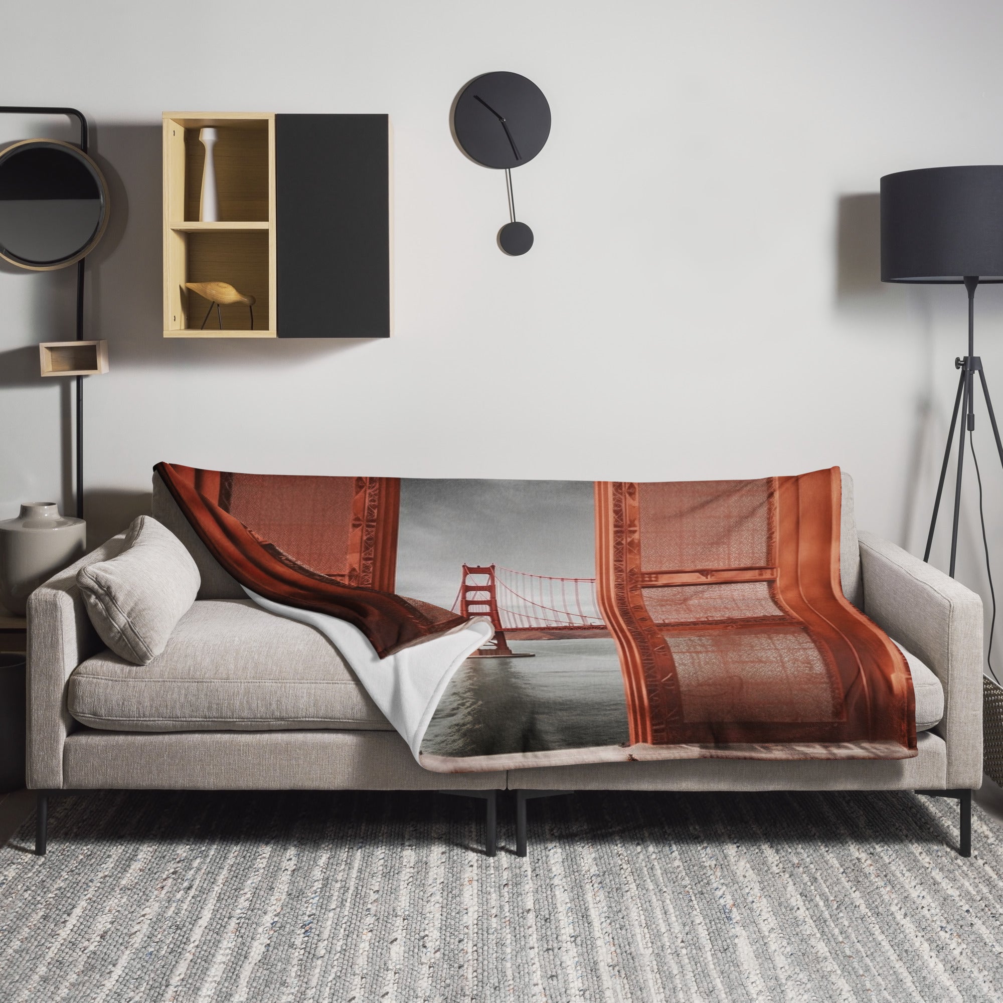 The Golden Gate Bridge Art Blanket by Visual Verse - Image 1