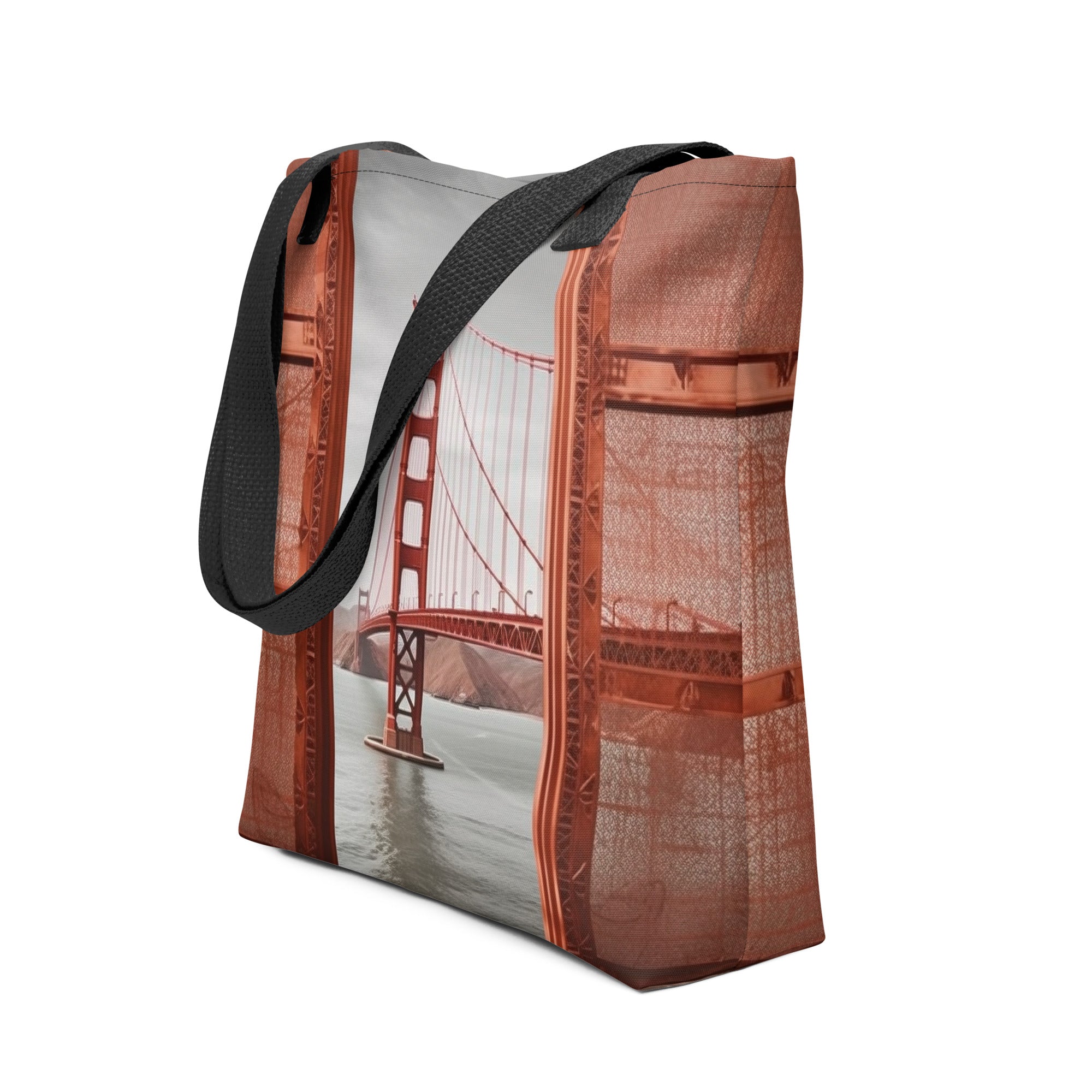The Golden Gate Bridge Art Tote Bag by Visual Verse - Image 1