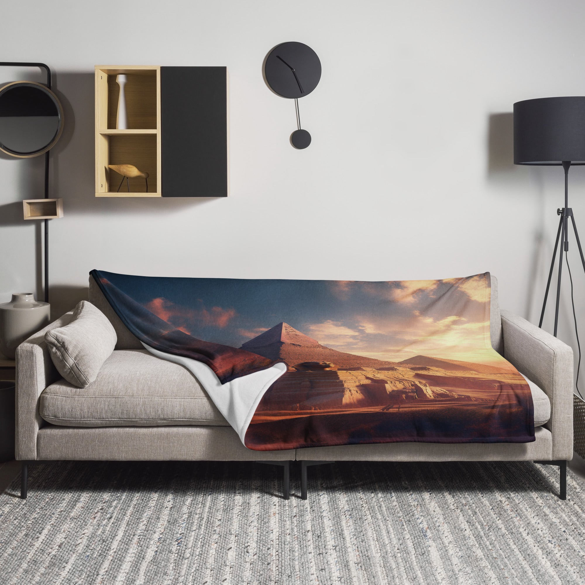 The Great Sphinx of Giza Egypt Blanket by Visual Verse - Image 1