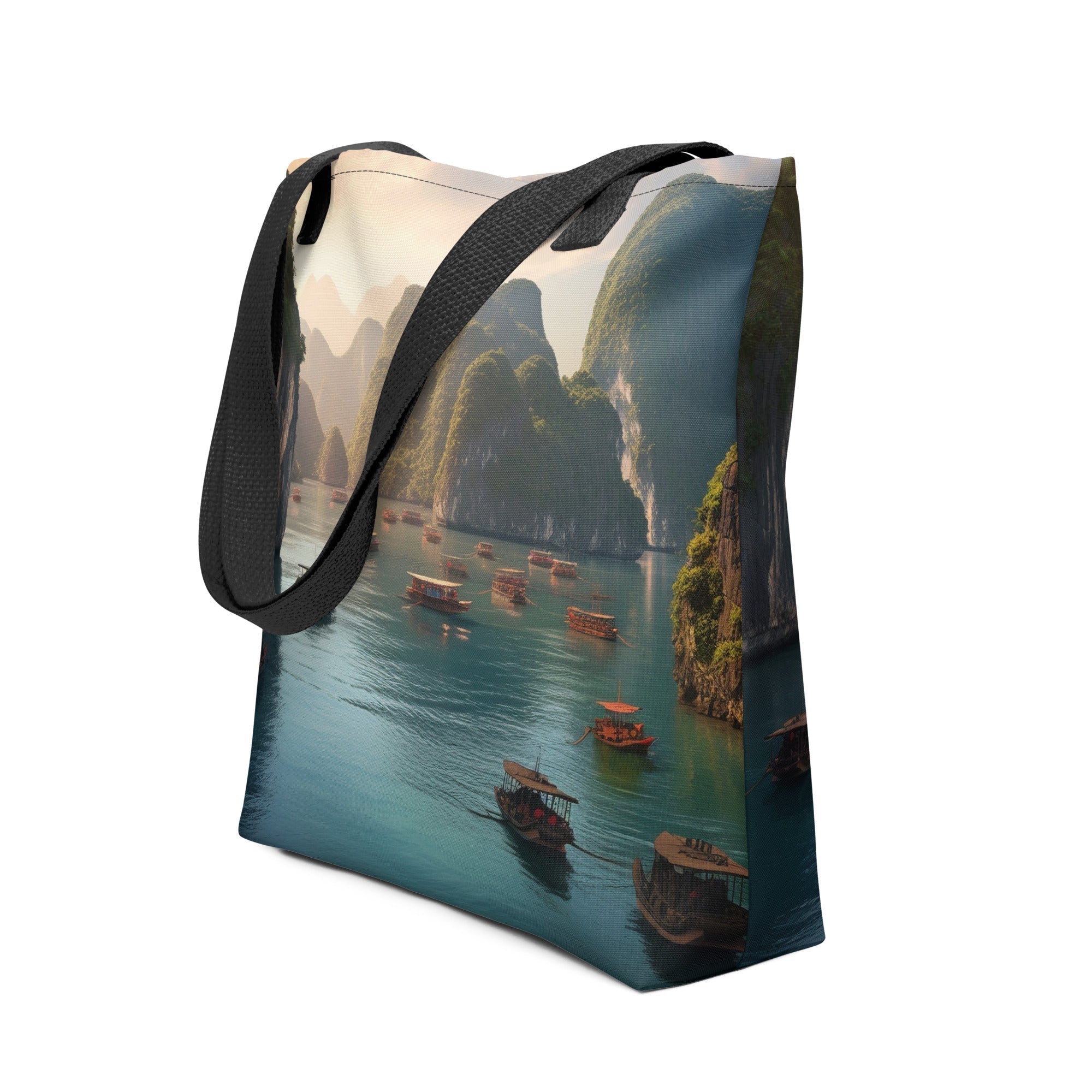 The Ha Long Bay Vietnam Tote Bag by Visual Verse - Image 1