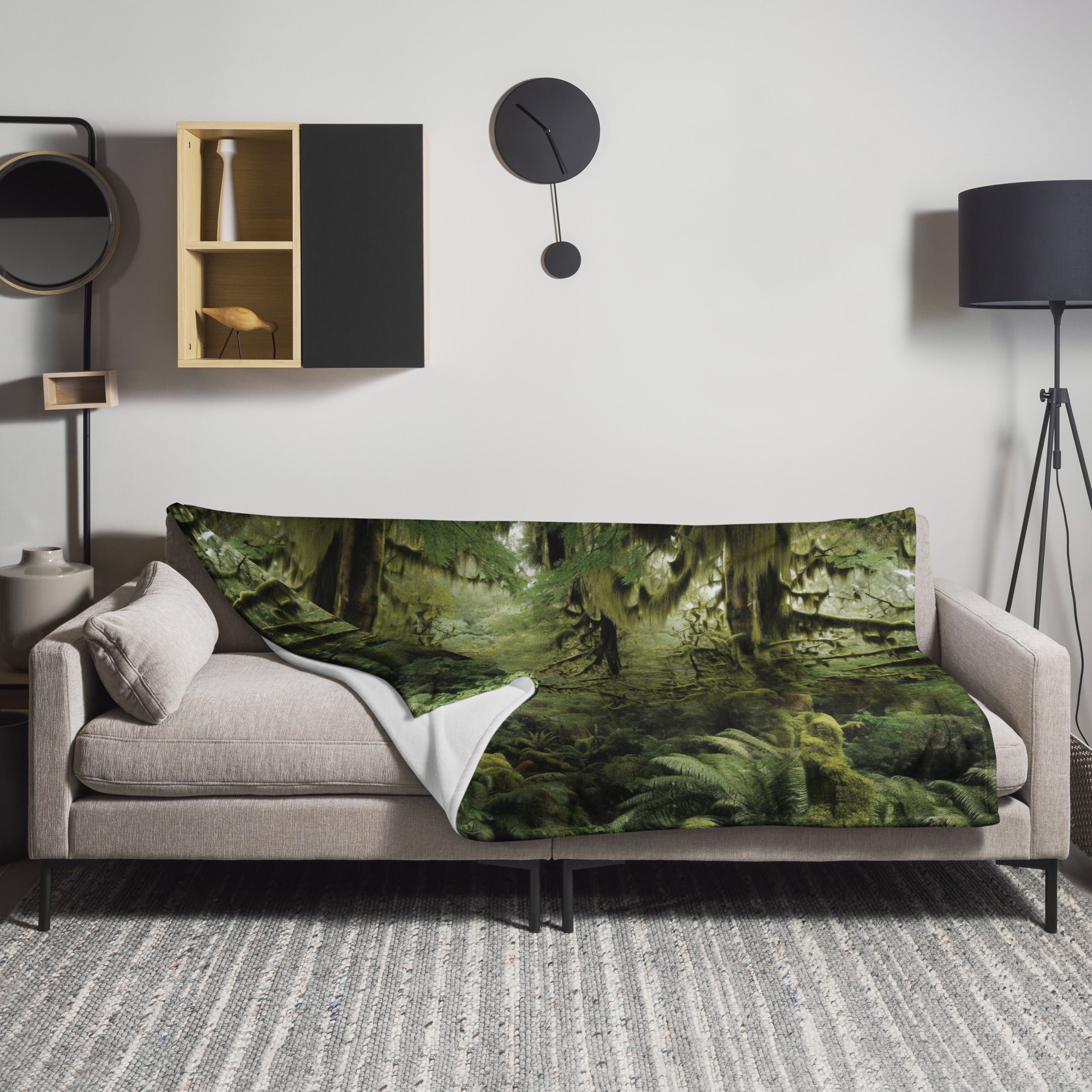 The Hoh Rain Forest USA Blanket by Visual Verse - Image 1