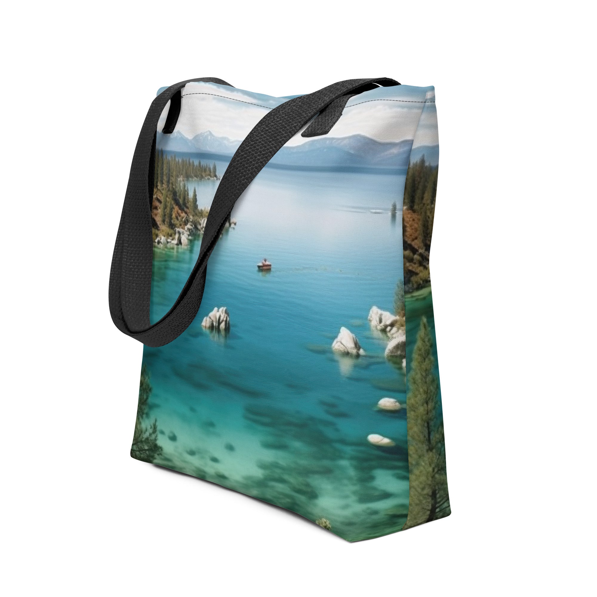 The Lake Tahoe USA Tote Bag by Visual Verse - Image 1