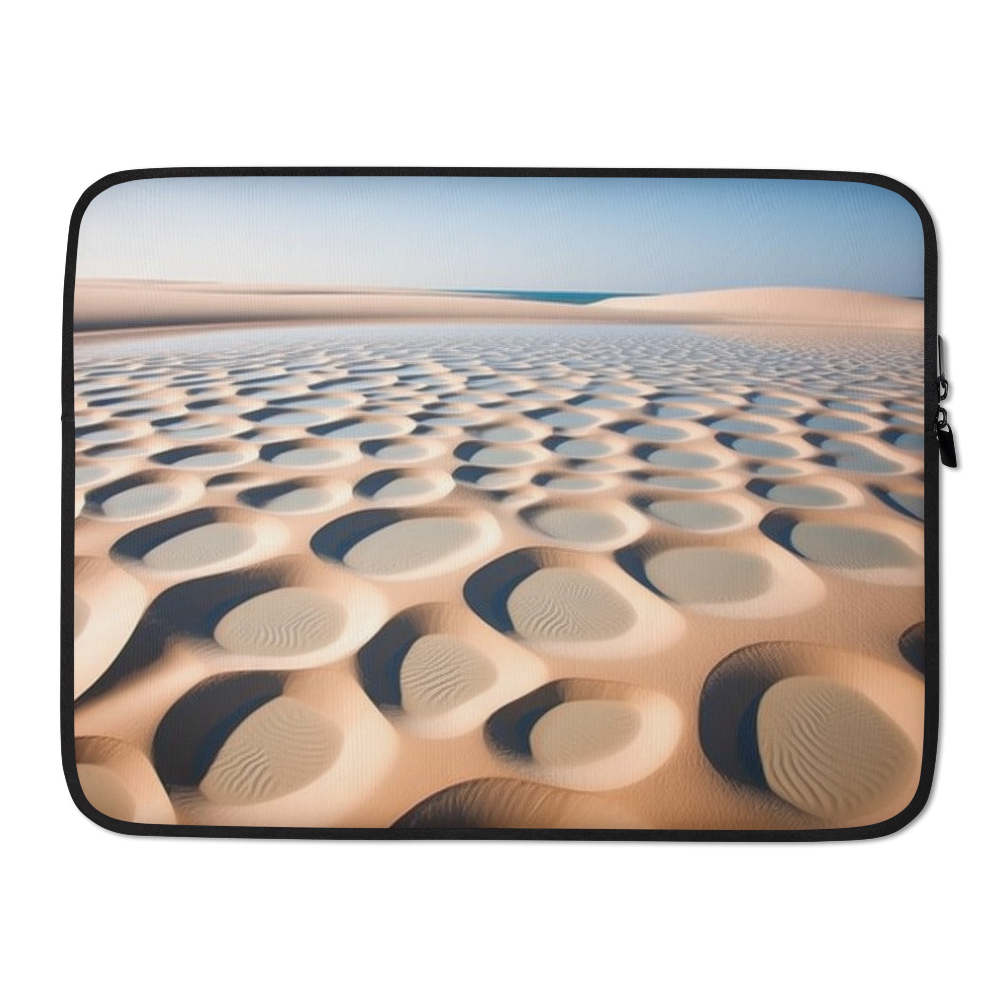 The Lencois Maranhenses National Park Brazil Laptop Sleeve by Visual Verse - Image 1