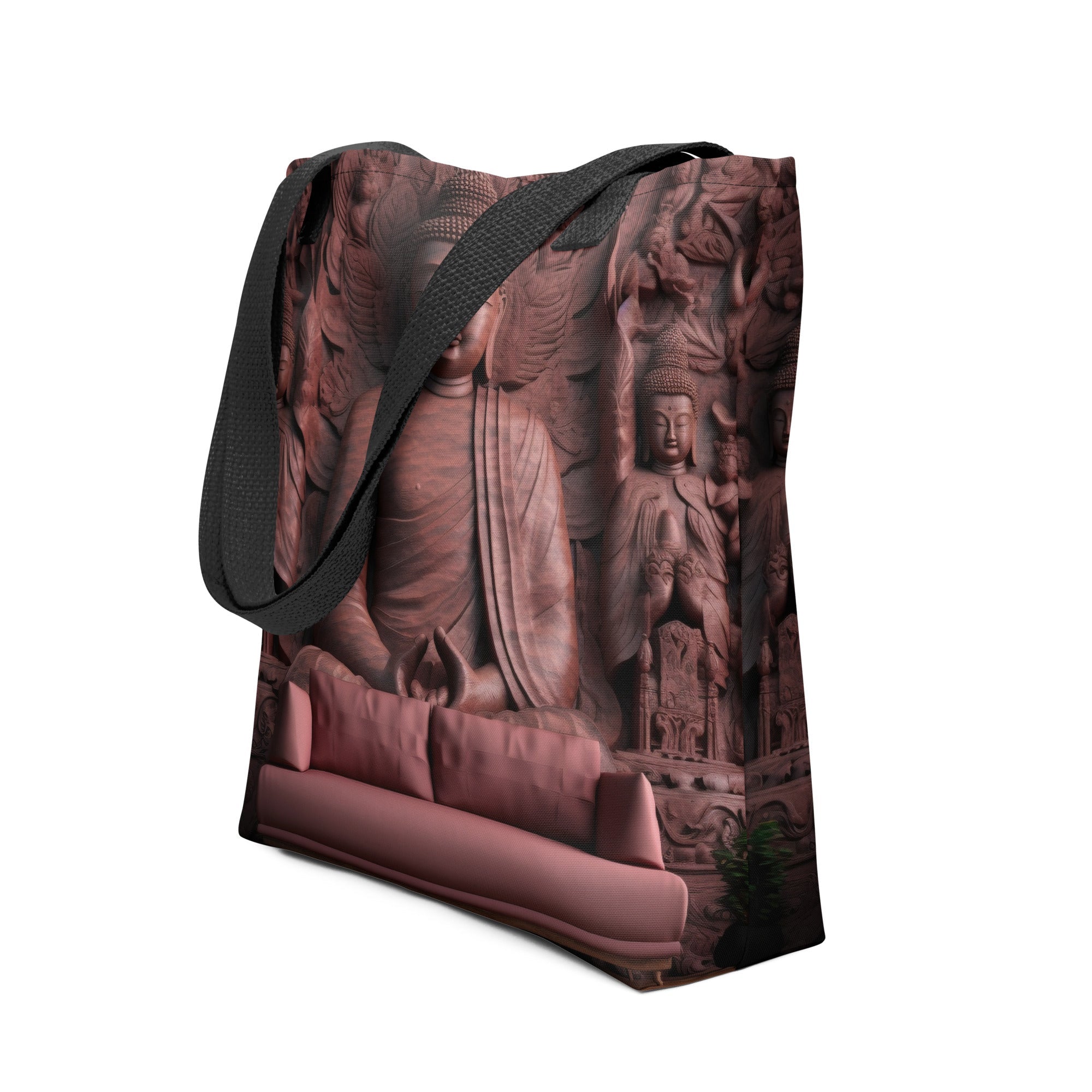 The Leshan Giant Buddha China Tote Bag by Visual Verse - Image 1