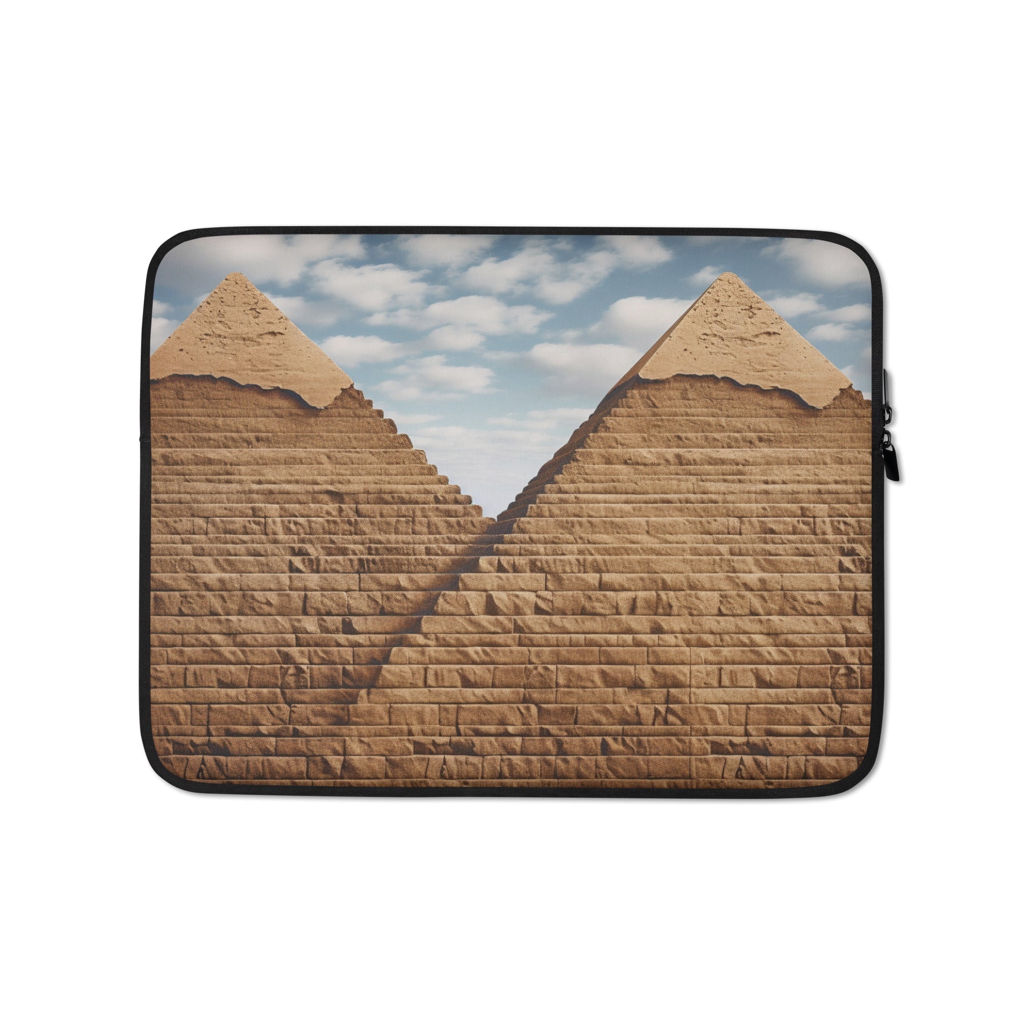 The Pyramids of Giza Egypt Laptop Sleeve by Visual Verse - Image 2