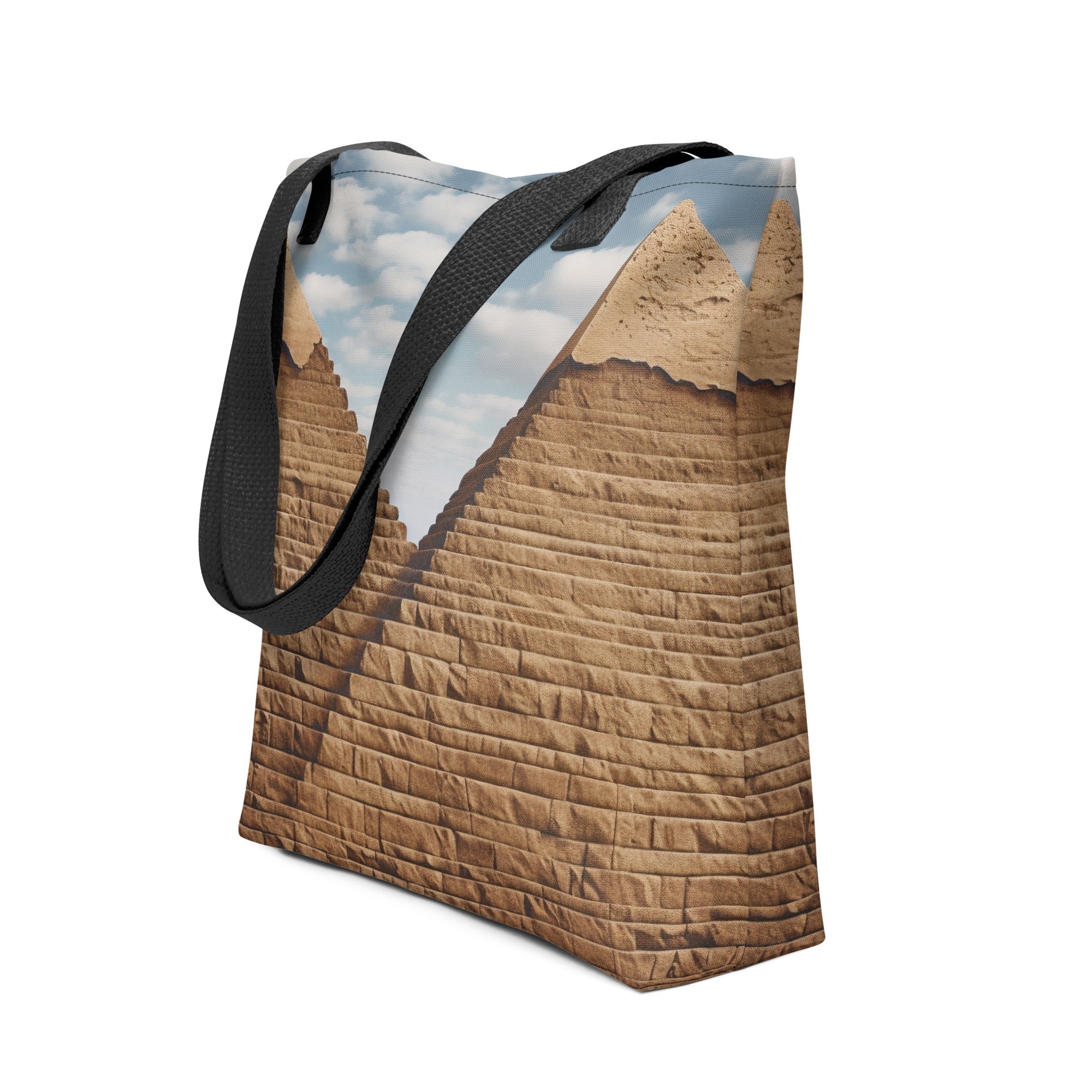 The Pyramids of Giza Egypt Tote Bag by Visual Verse - Image 1