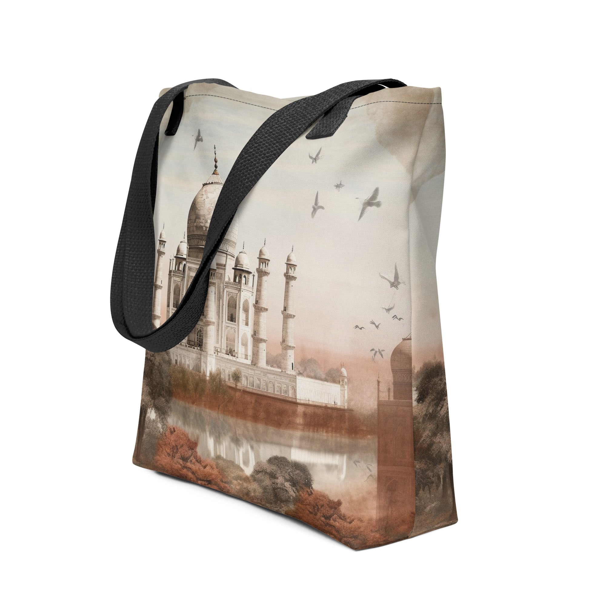 The Taj Mahal India Tote Bag by Visual Verse - Image 1