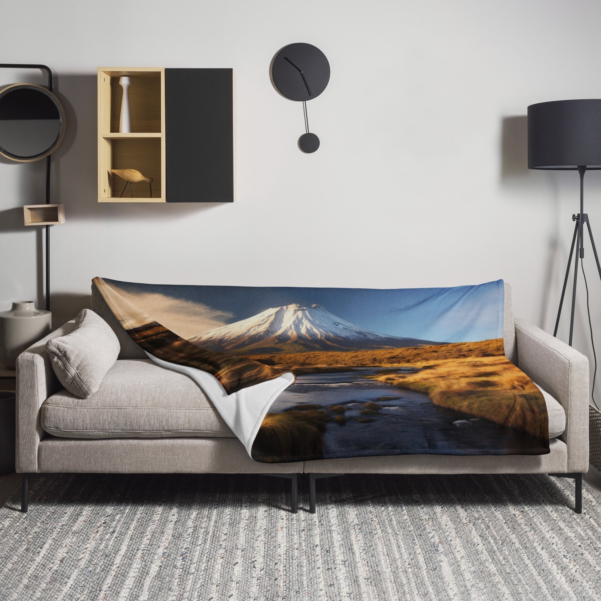 The Tongariro National Park New Zealand Blanket by Visual Verse - Image 1