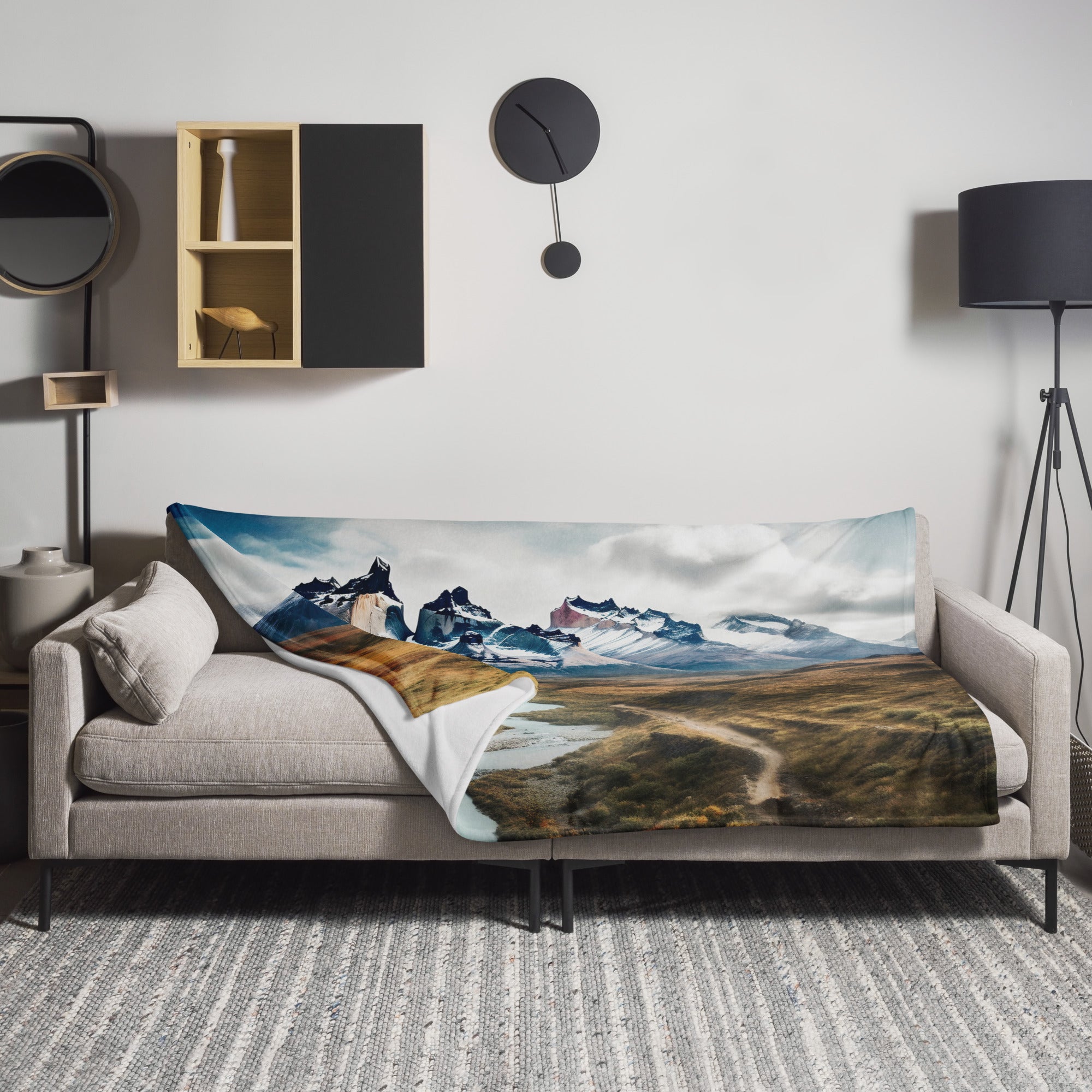 The Torres Del Paine National Park Chile Blanket by Visual Verse - Image 1