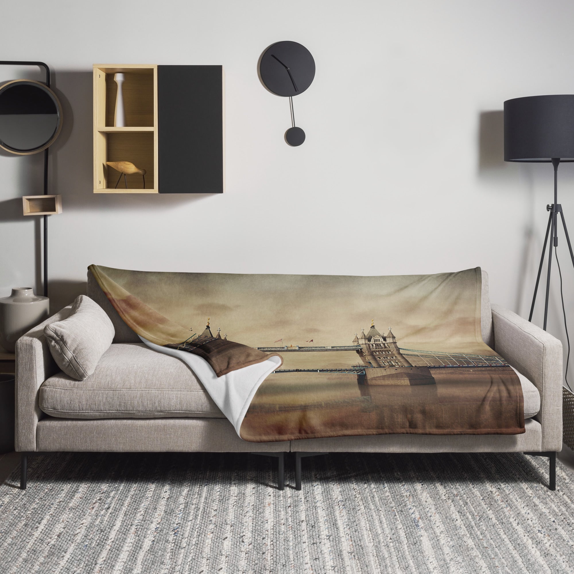 The Tower Bridge England Blanket by Visual Verse - Image 1
