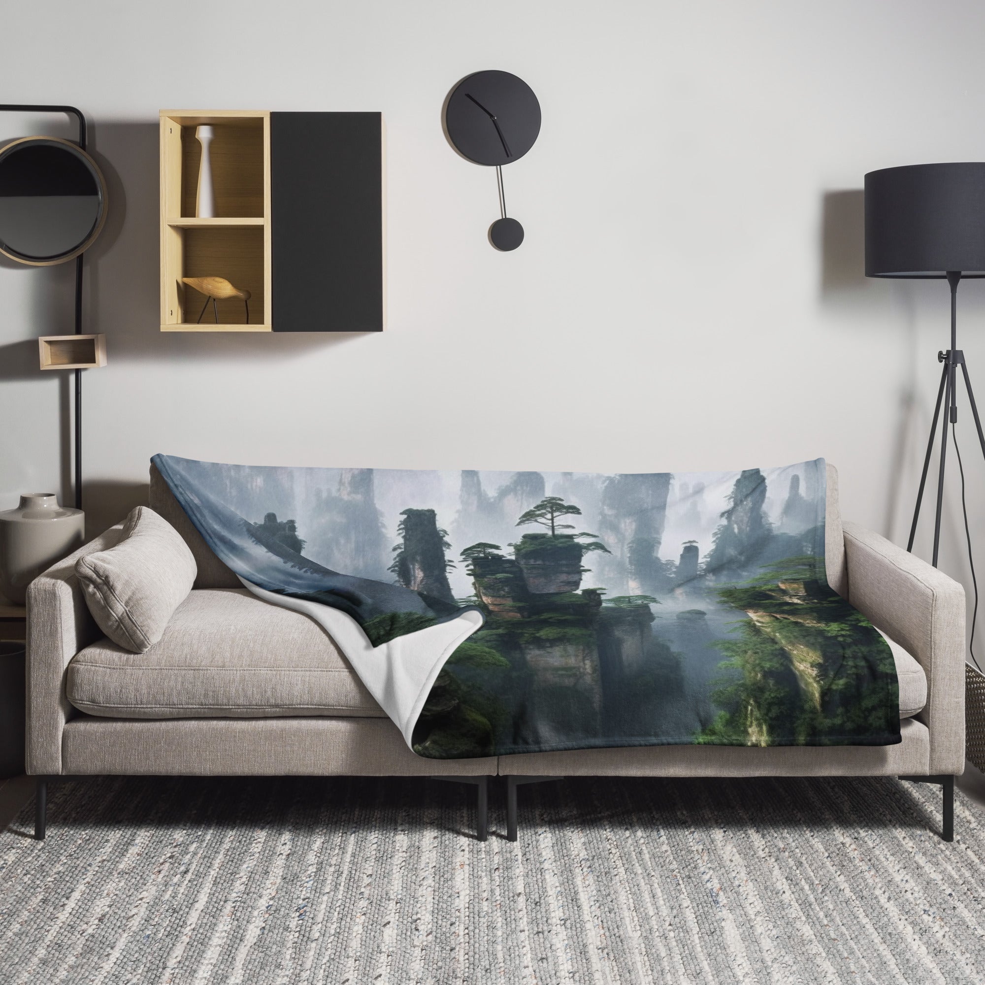 The Zhangjiajie National Forest Park China Blanket by Visual Verse - Image 1
