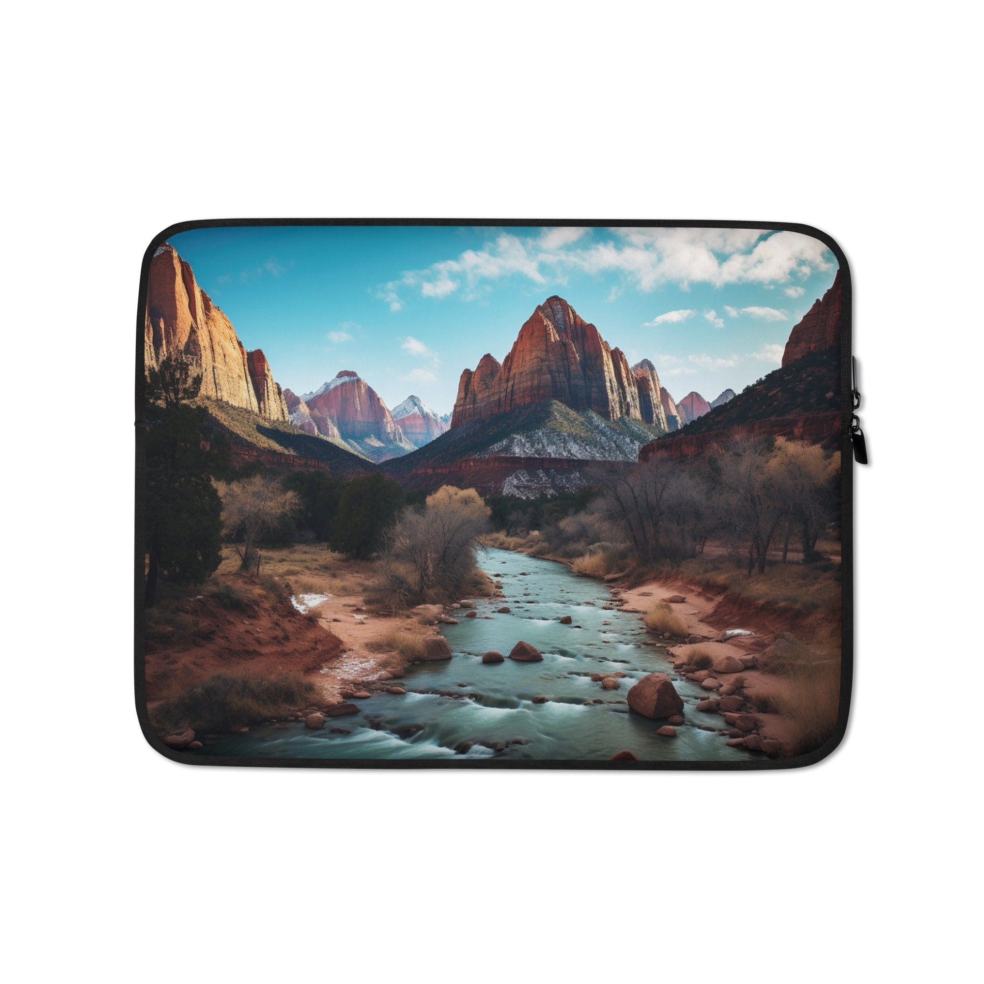 The Zion National Park USA Laptop Sleeve by Visual Verse - Image 2
