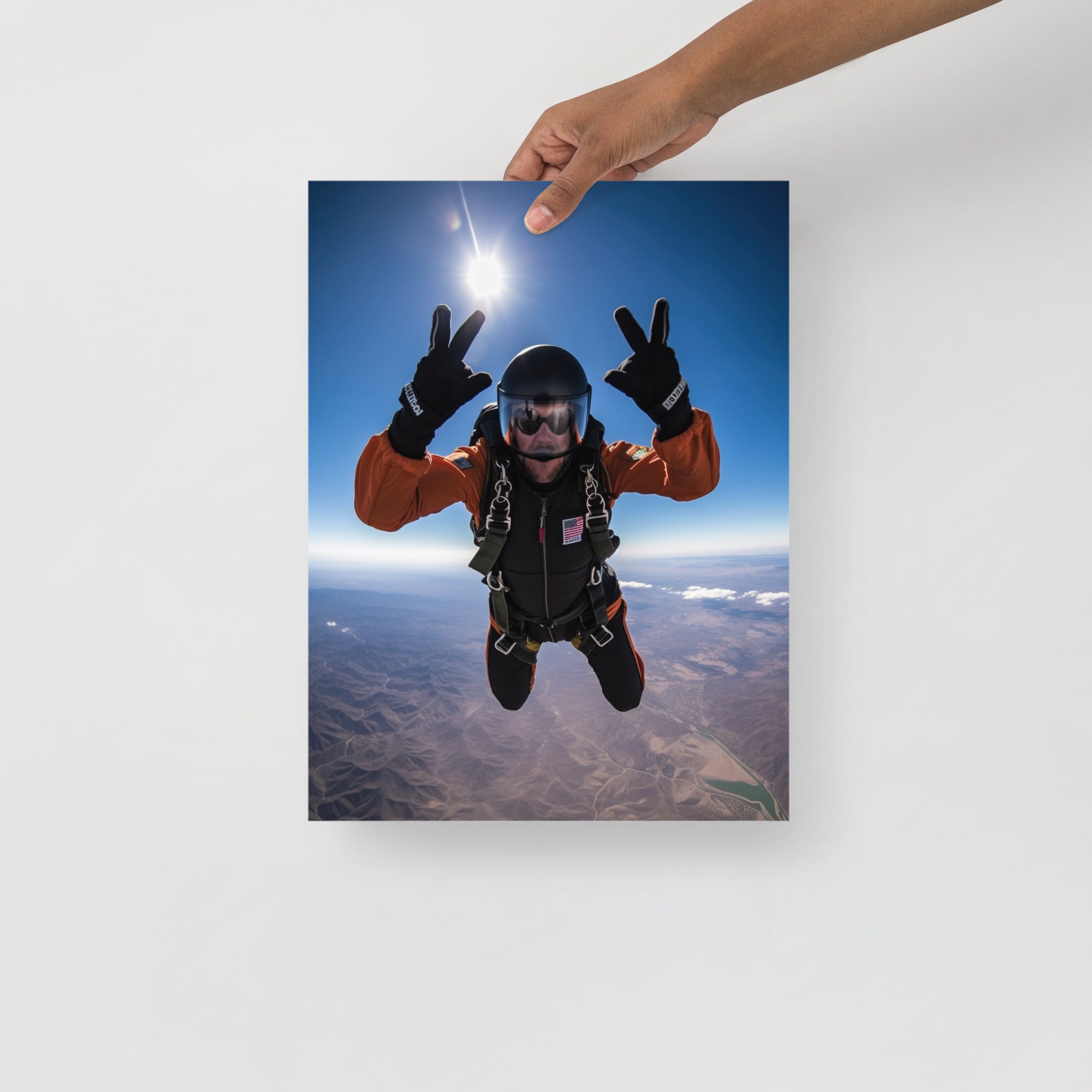 Thrilling Skydiving Adventure Art Poster by Visual Verse - Image 3
