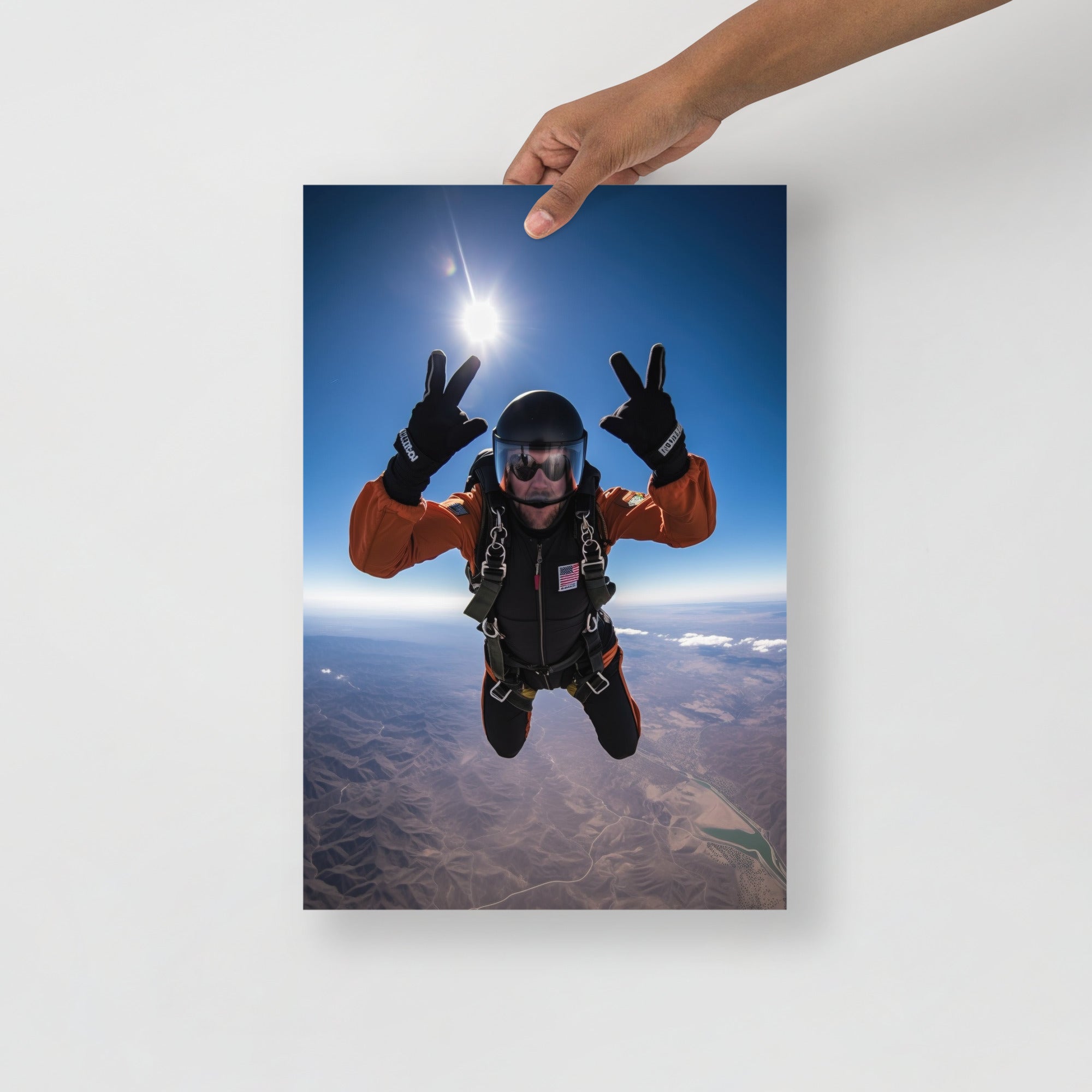 Thrilling Skydiving Adventure Art Poster by Visual Verse - Image 4