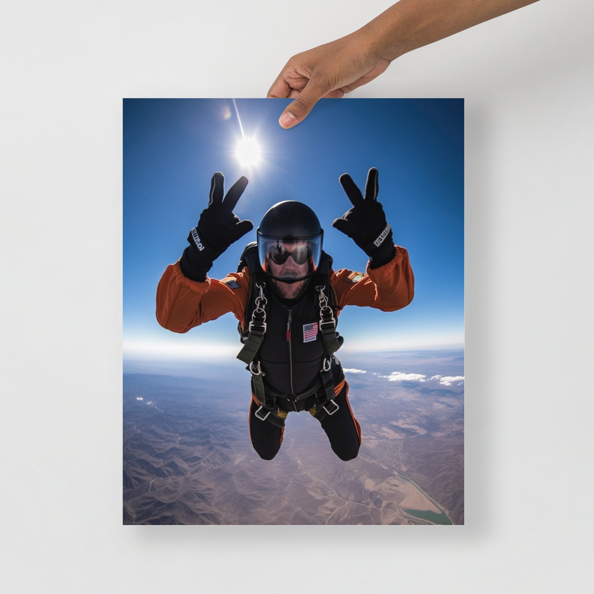 Thrilling Skydiving Adventure Art Poster by Visual Verse - Image 5