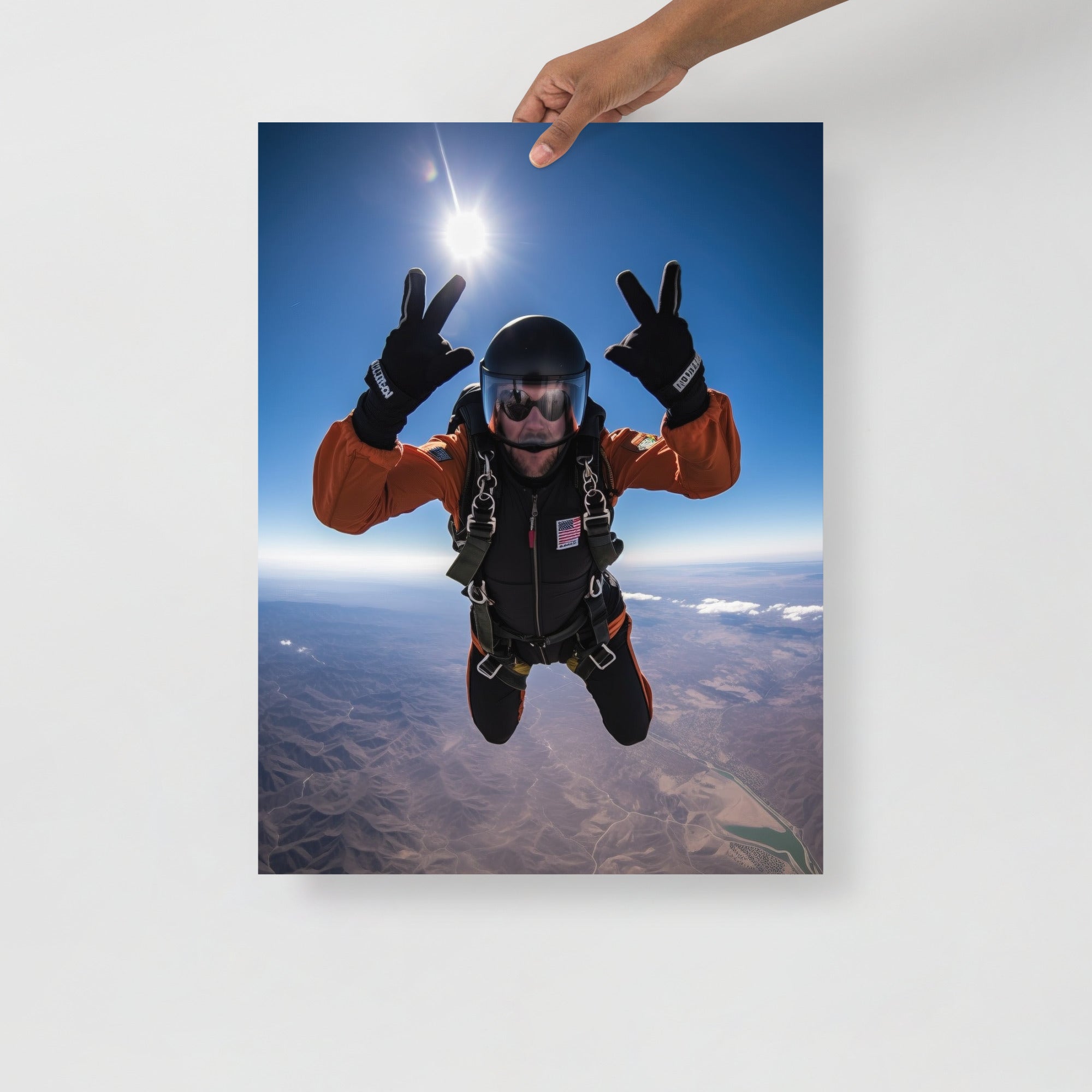 Thrilling Skydiving Adventure Art Poster by Visual Verse - Image 6