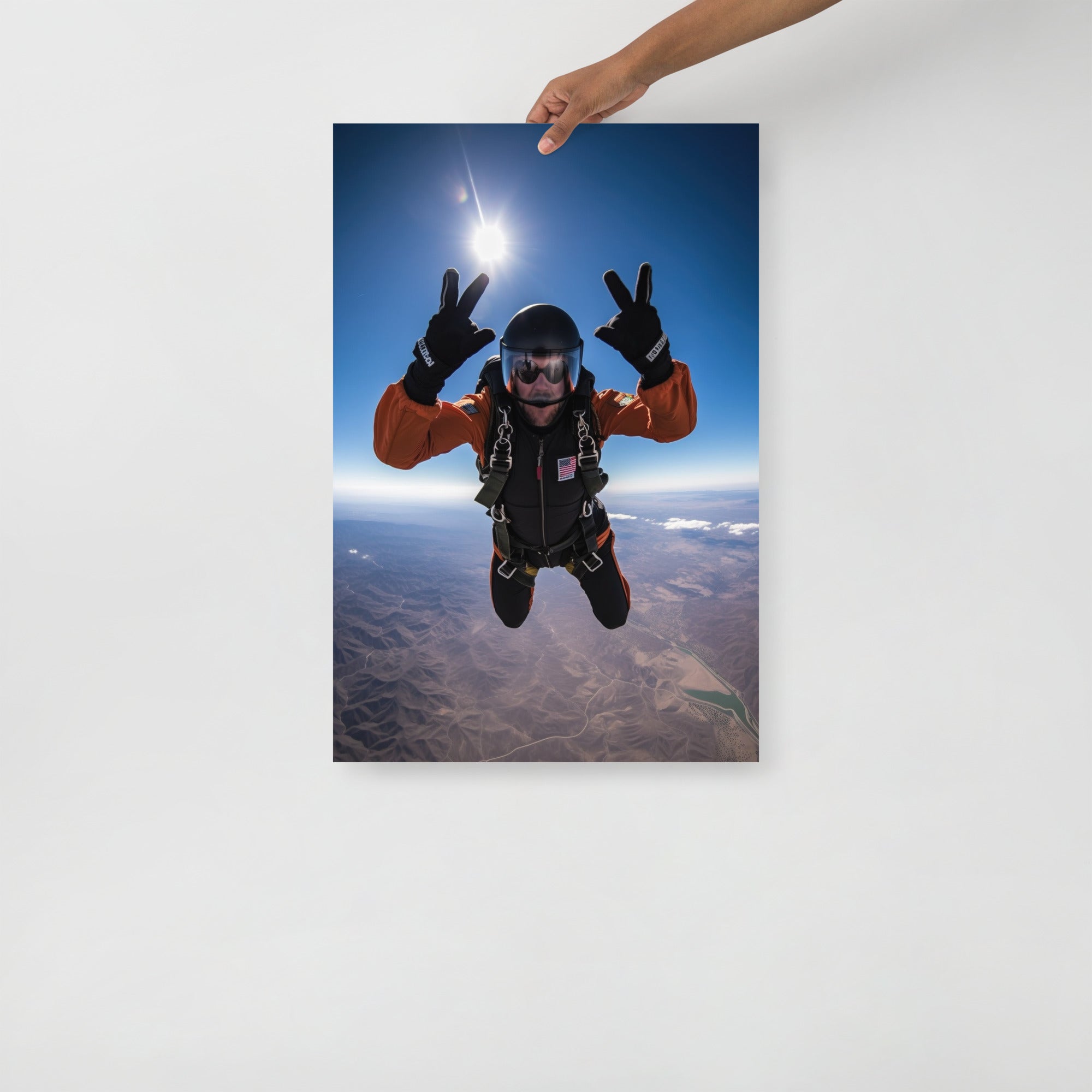 Thrilling Skydiving Adventure Art Poster by Visual Verse - Image 7