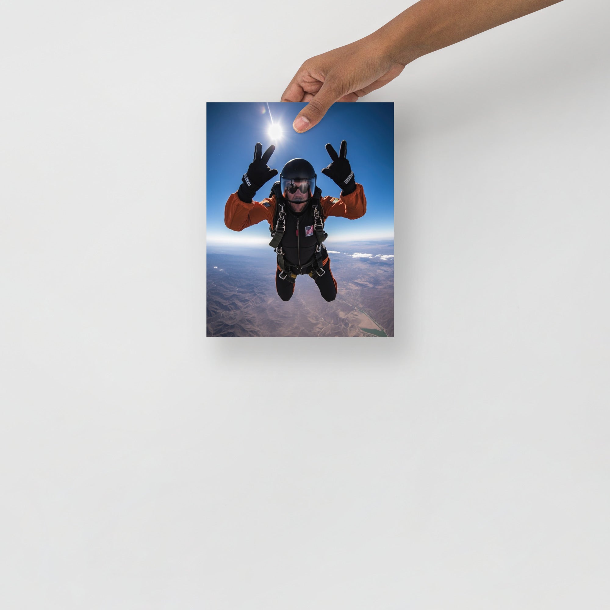 Thrilling Skydiving Adventure Art Poster by Visual Verse - Image 9