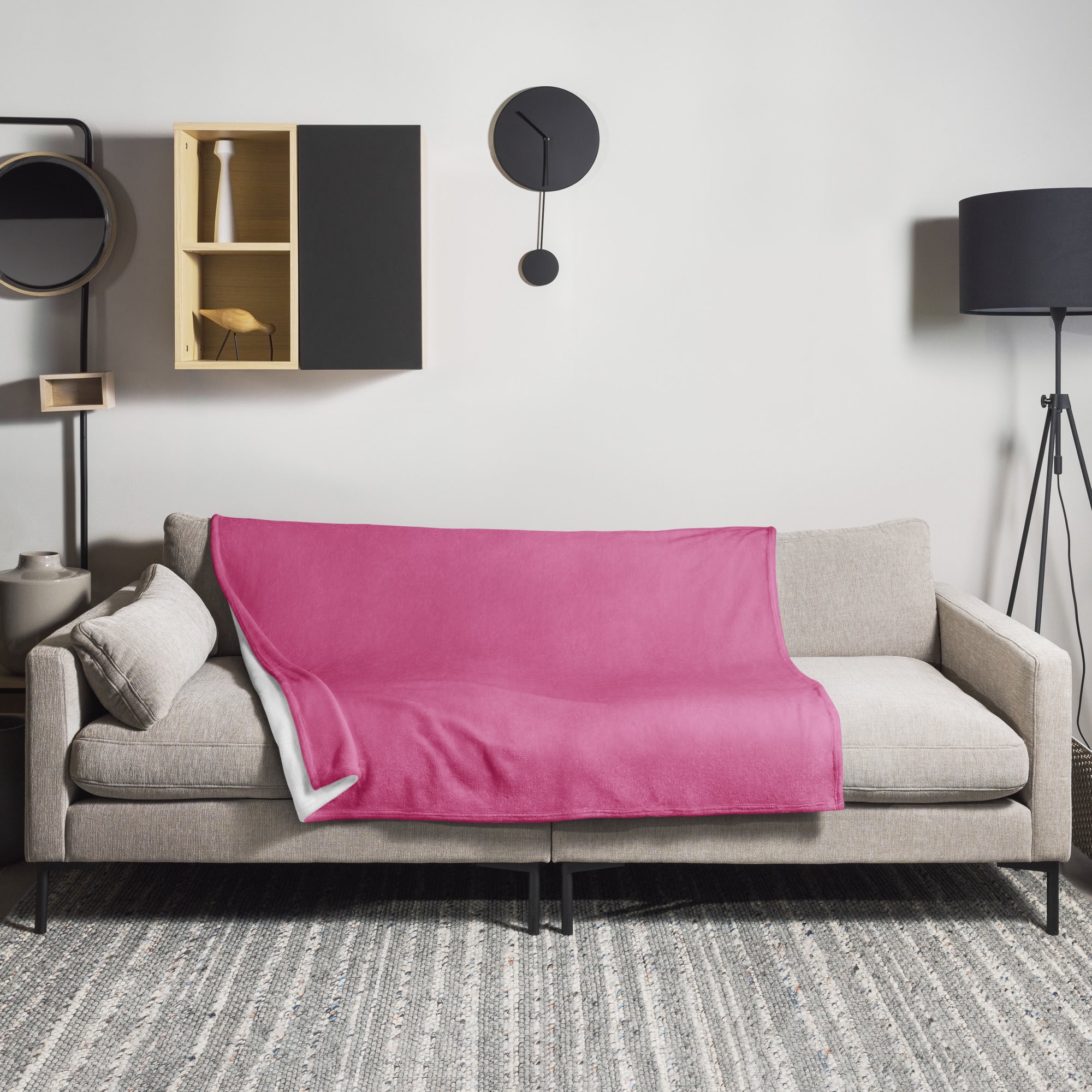 Thulian Pink Color Blanket by Visual Verse - Image 1
