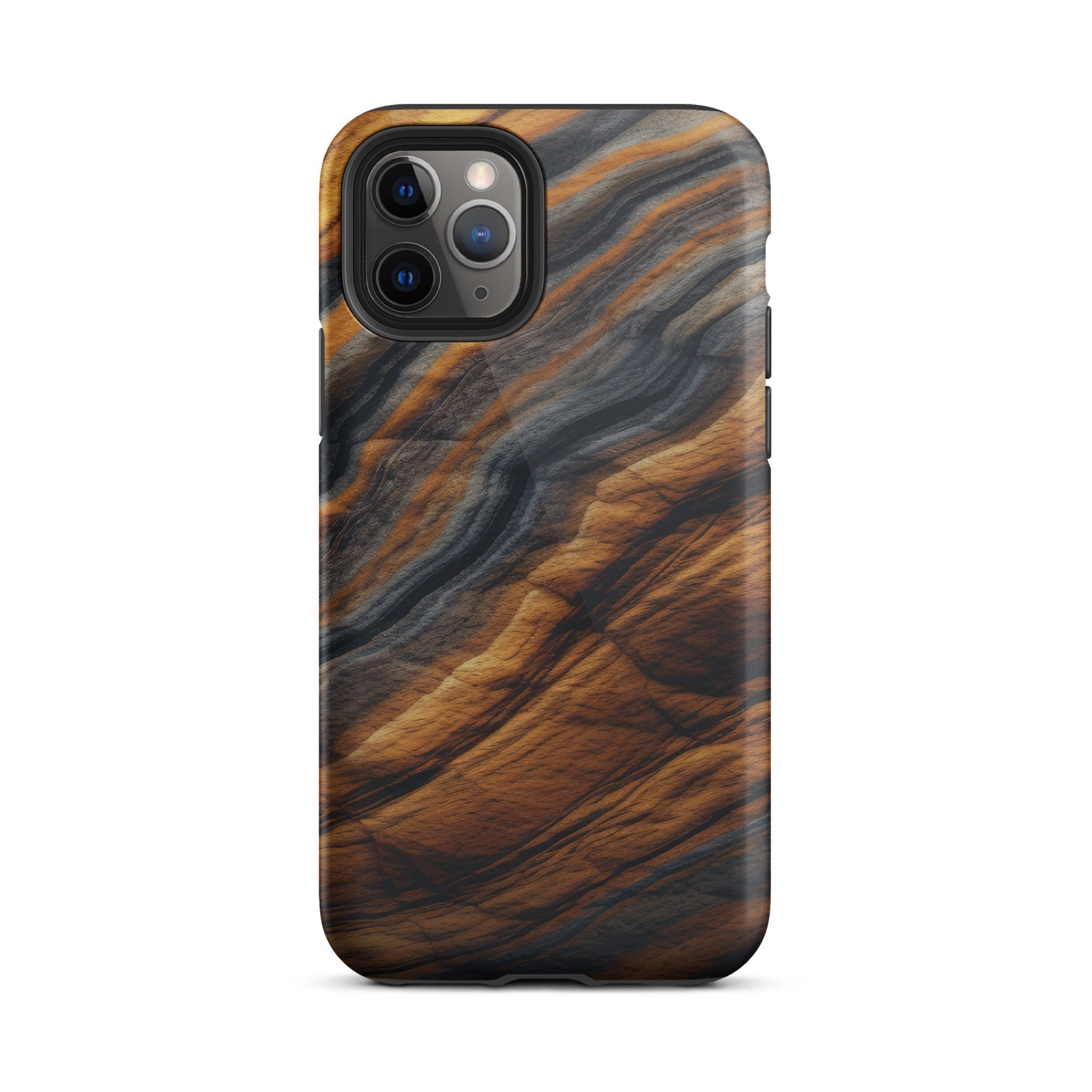 Tiger Eye Granite iPhone Case by Visual Verse - Image 3