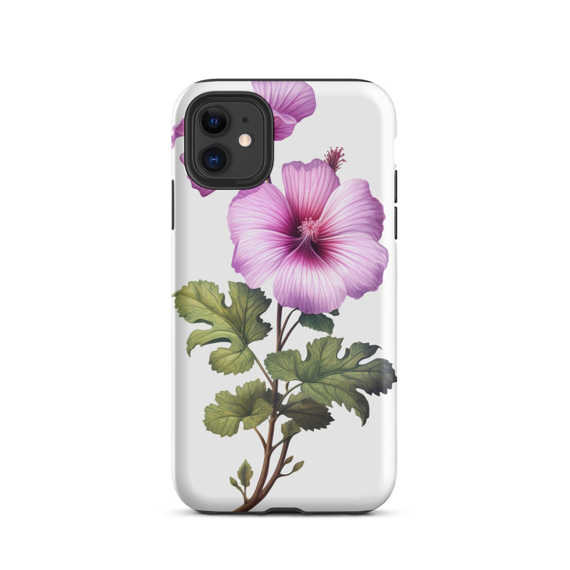 Tree Mallow Flower iPhone Case by Visual Verse - Image 2