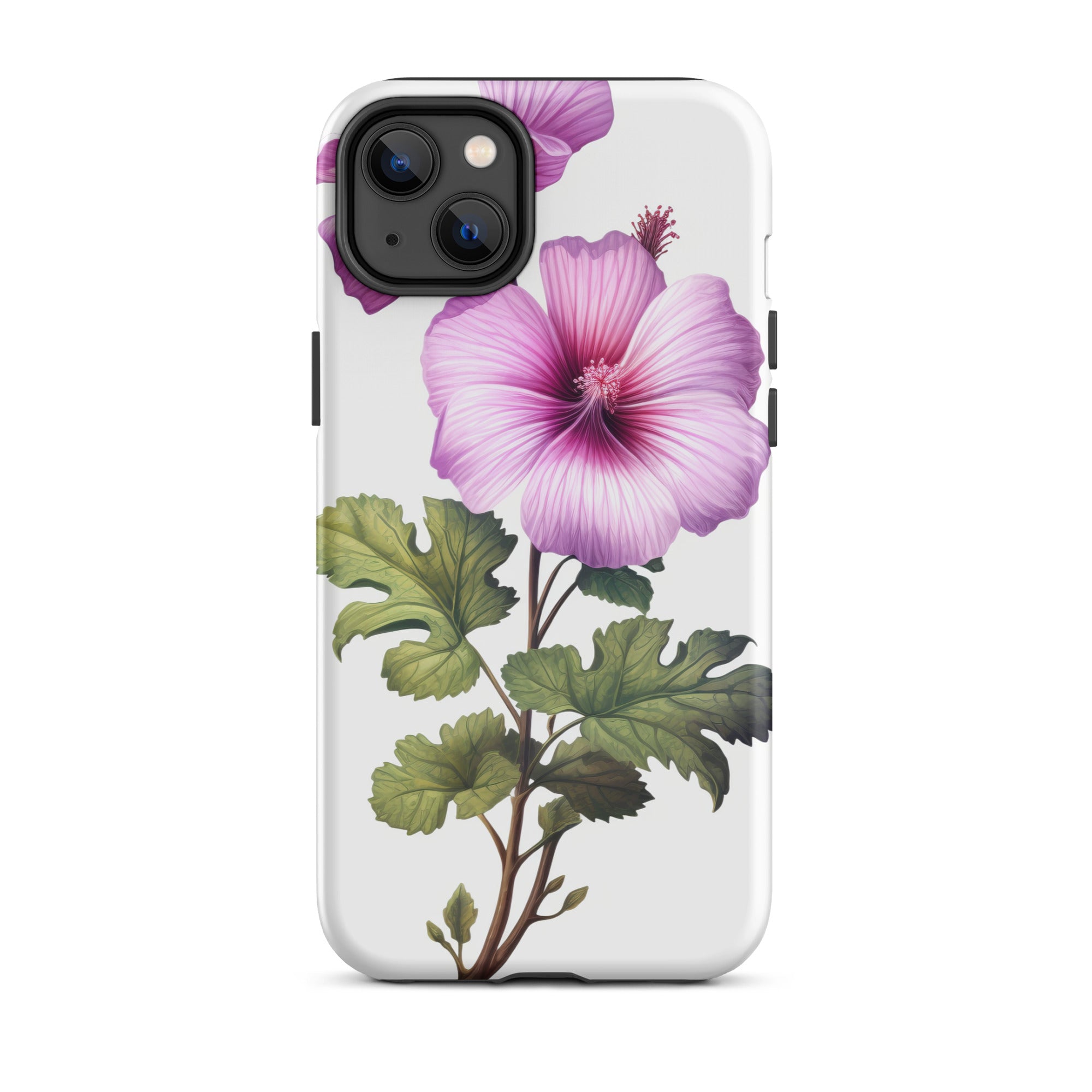Tree Mallow Flower iPhone Case by Visual Verse - Image 26