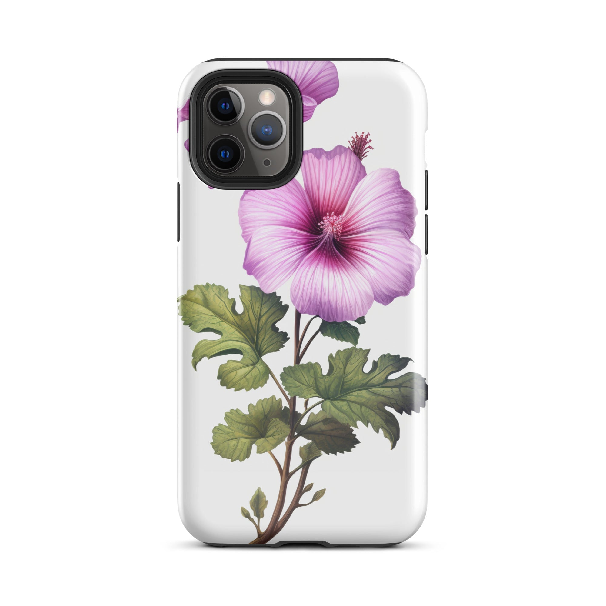 Tree Mallow Flower iPhone Case by Visual Verse - Image 3