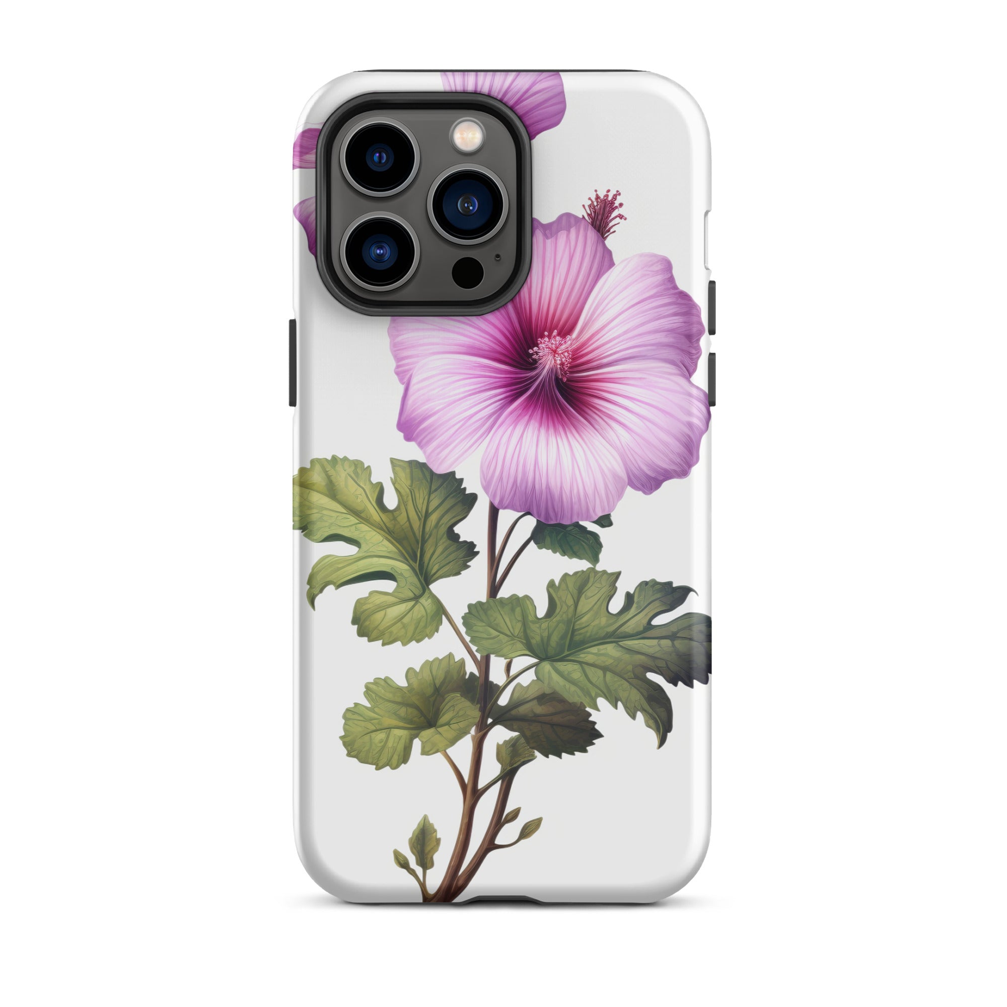 Tree Mallow Flower iPhone Case by Visual Verse - Image 30