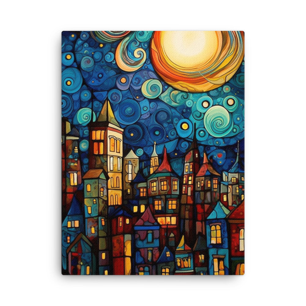 Trippy Surreal Cityscape Canvas Print by Visual Verse - Image 5