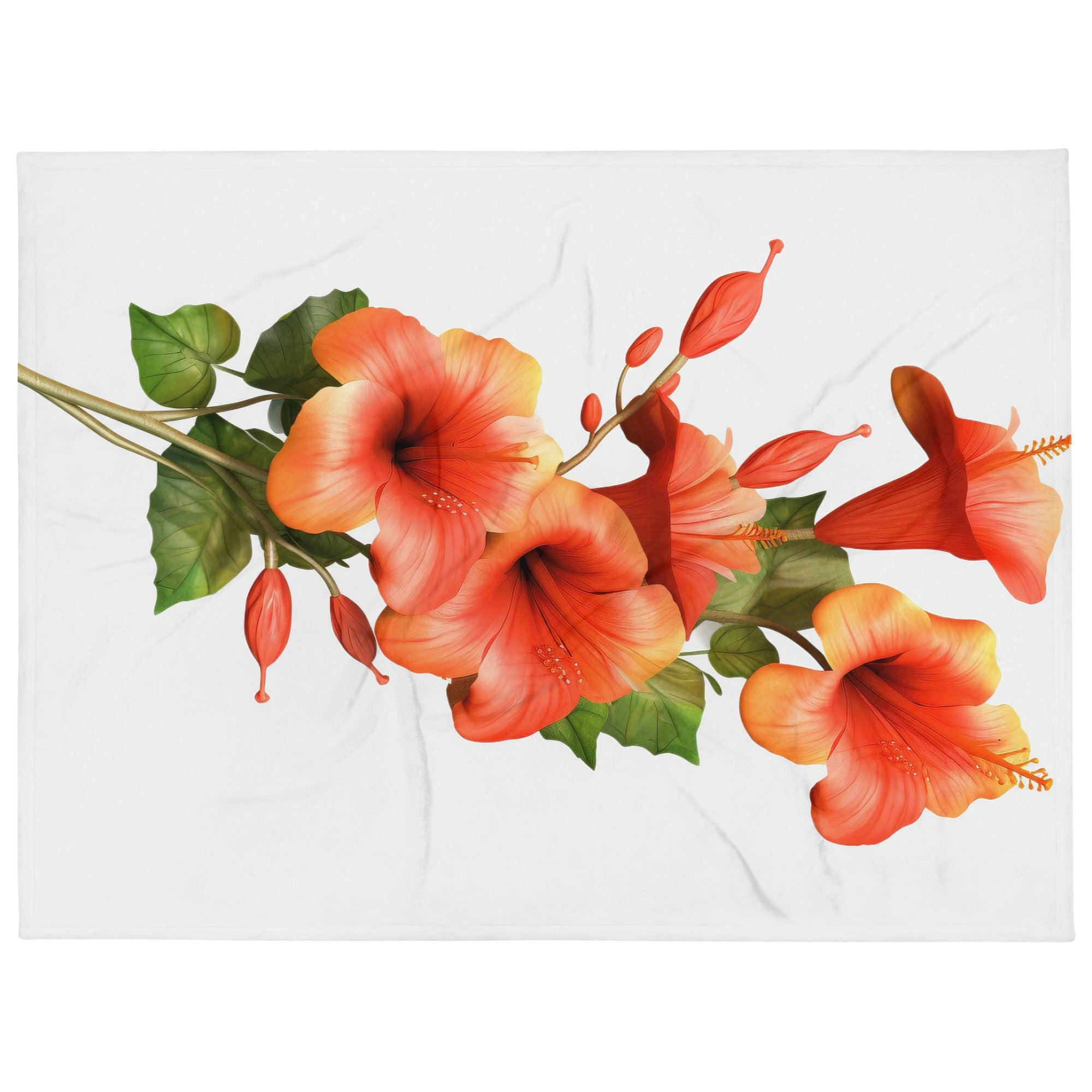 Trumpet Vine Flower Blanket by Visual Verse - Image 1