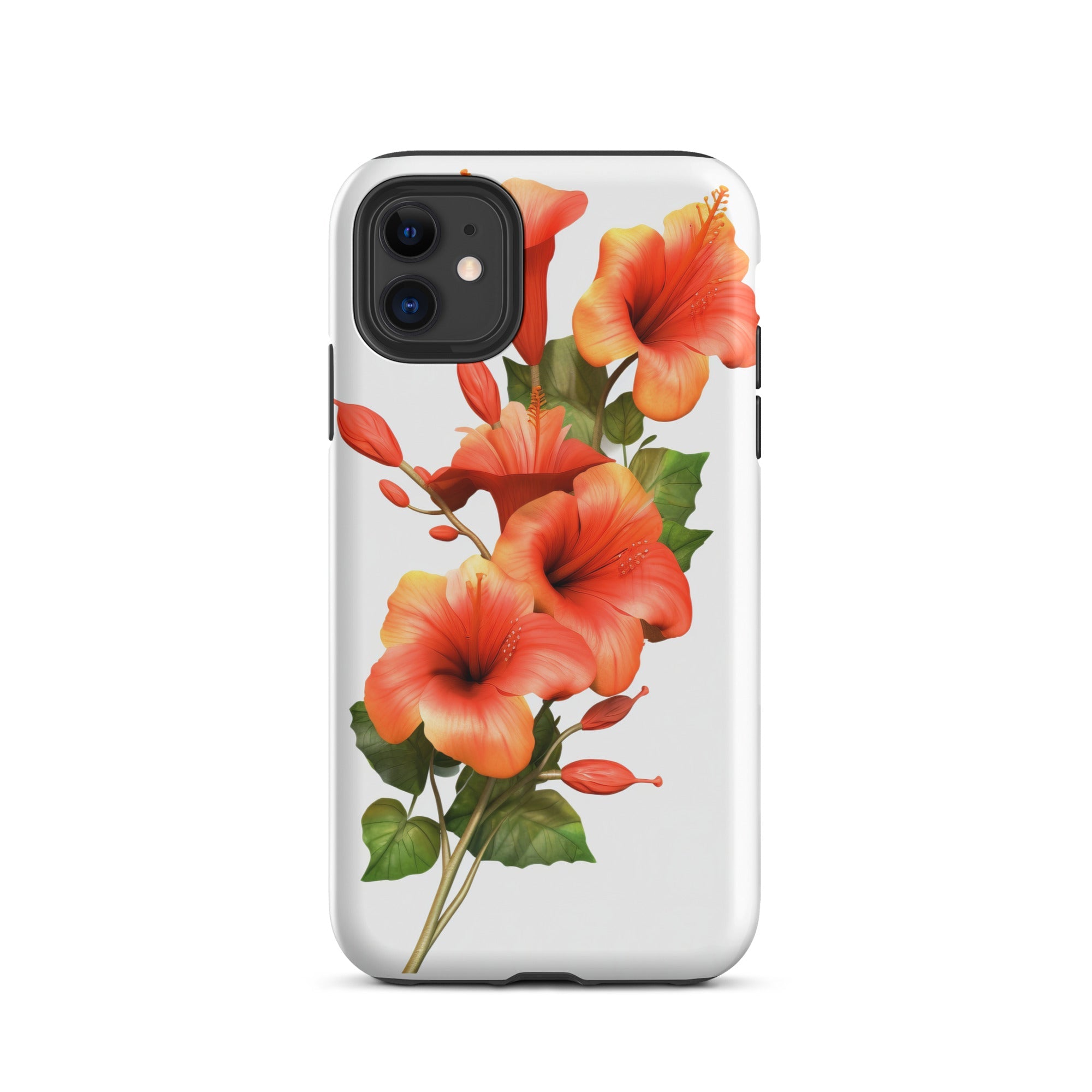 Trumpet Vine Flower iPhone Case by Visual Verse - Image 2