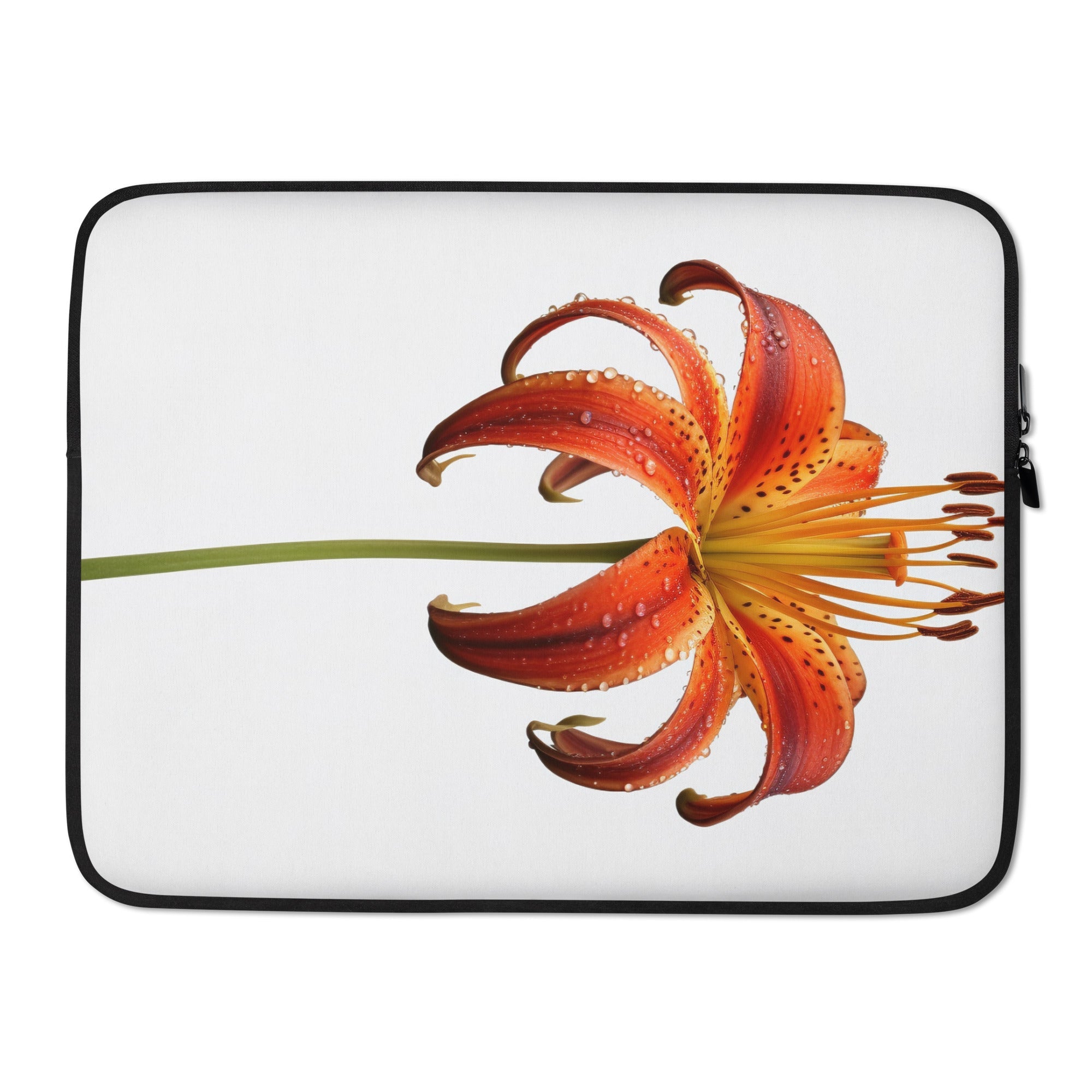 Turks Cap Lily Flower Laptop Sleeve by Visual Verse - Image 1