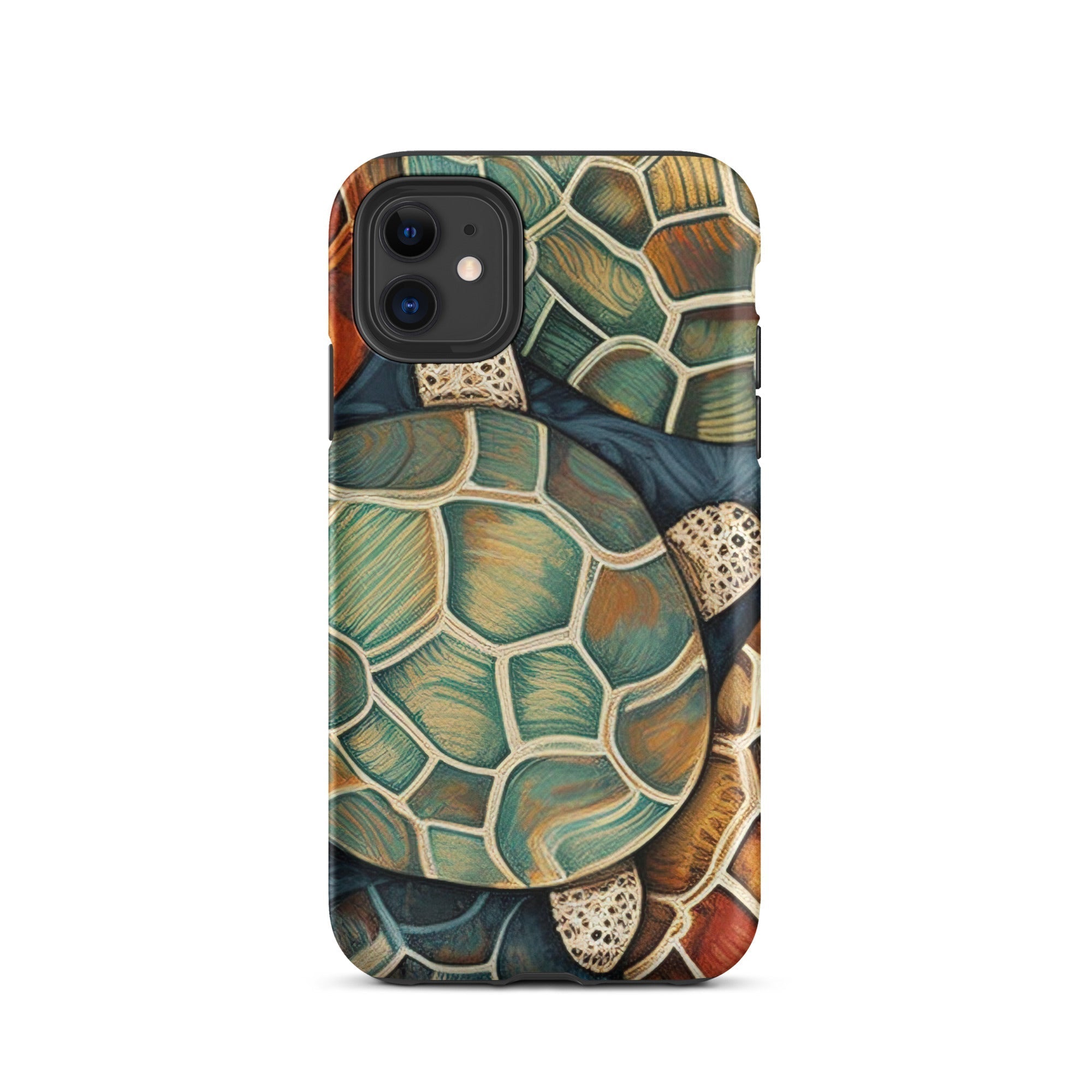 Turtle Shells Print iPhone Case by Visual Verse - Image 2