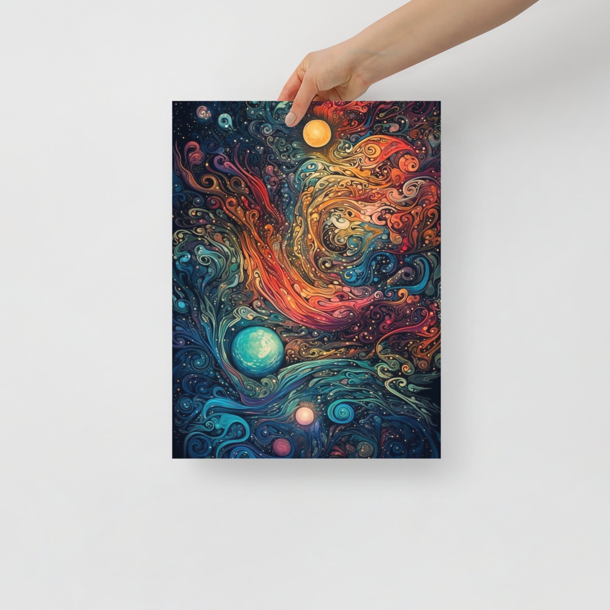 Vibrant Cosmic Trips Space Art Poster by Visual Verse - Image 3
